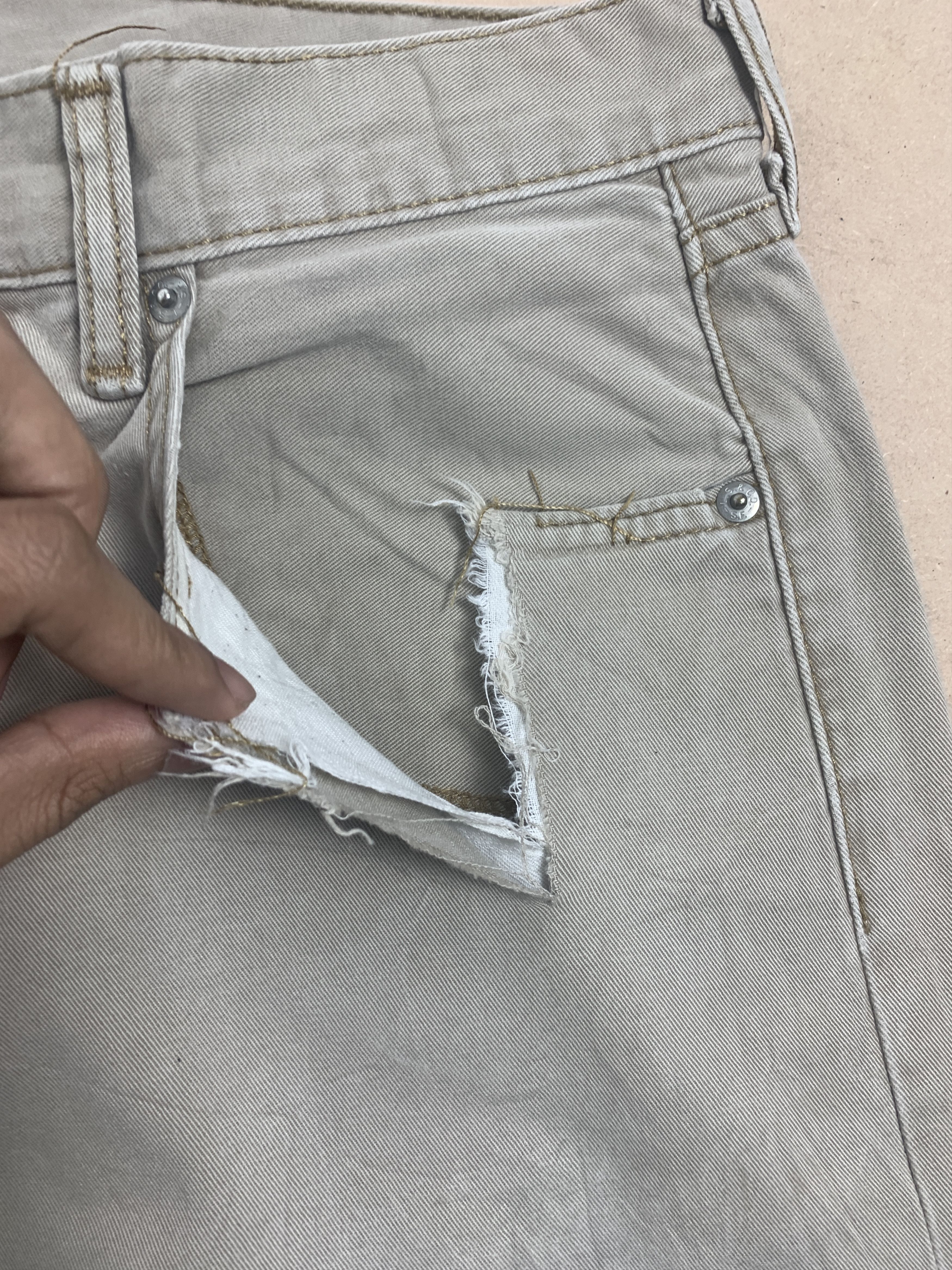Levi's Vintage 90s Levis 508 Distressed Silver Tab Grey Jeans Size US 30 / EU 46 - 4 Thumbnail