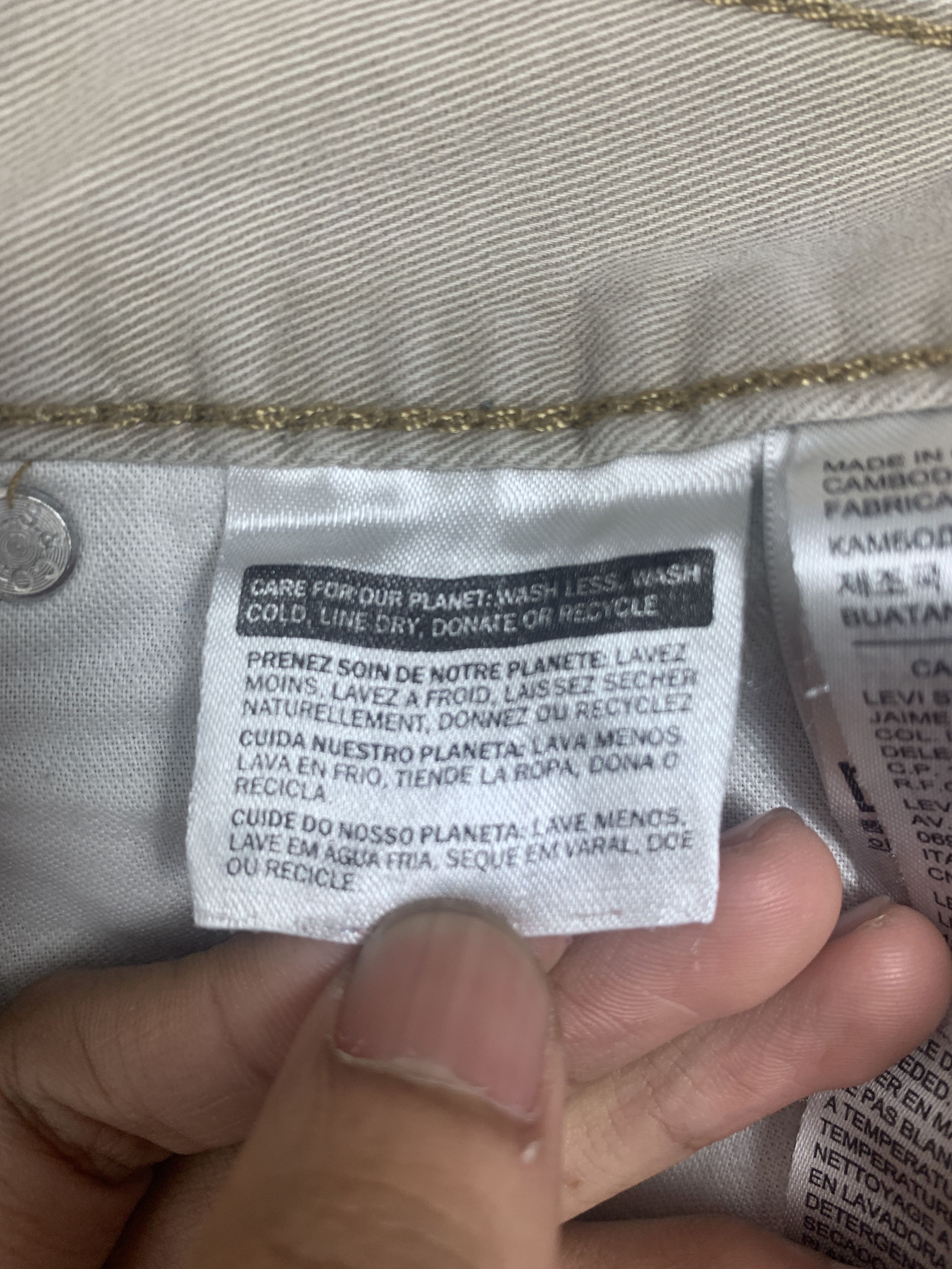 Levi's Vintage 90s Levis 508 Distressed Silver Tab Grey Jeans Size US 30 / EU 46 - 12 Thumbnail