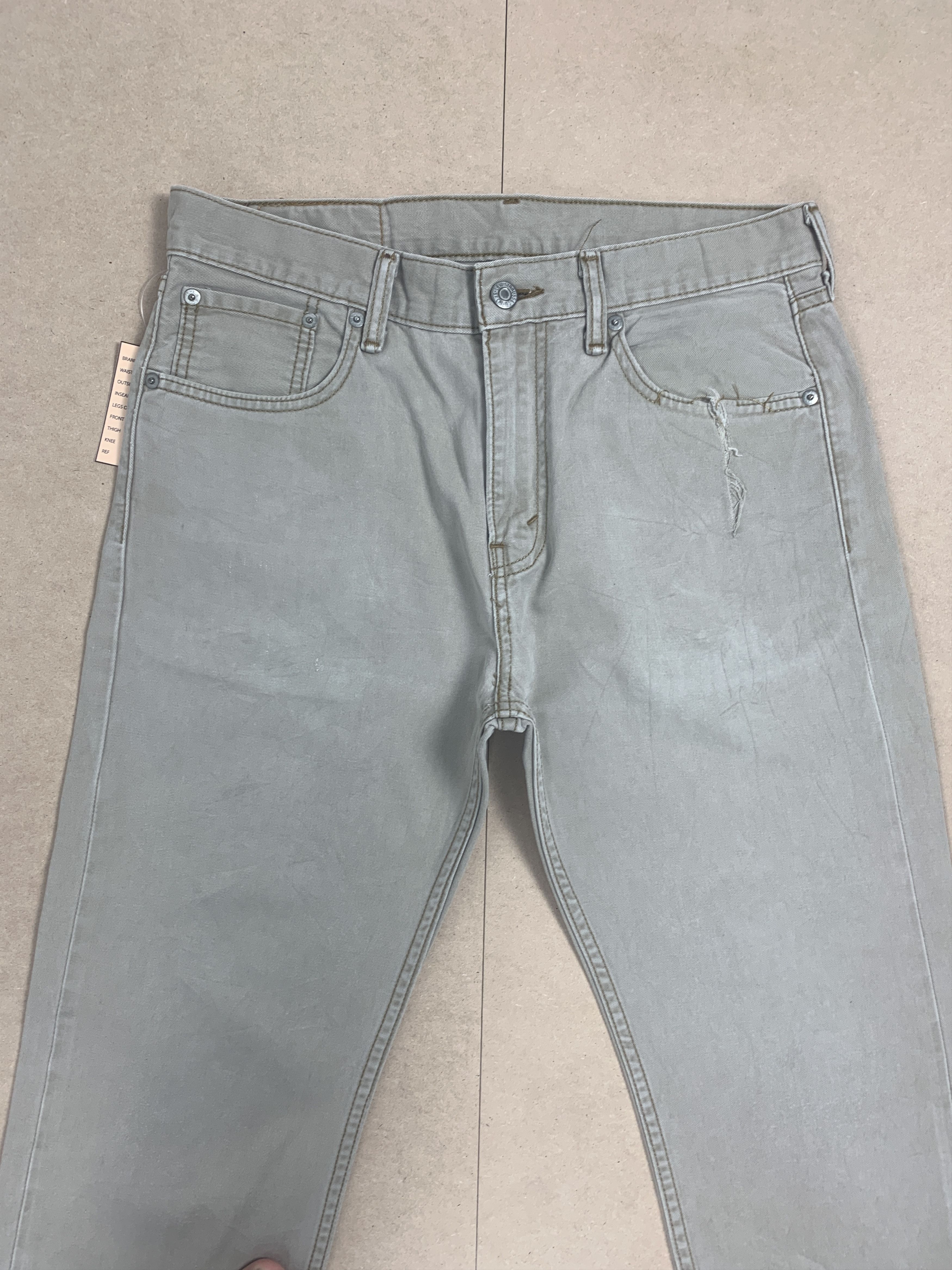 Levi's Vintage 90s Levis 508 Distressed Silver Tab Grey Jeans Size US 30 / EU 46 - 2 Thumbnail