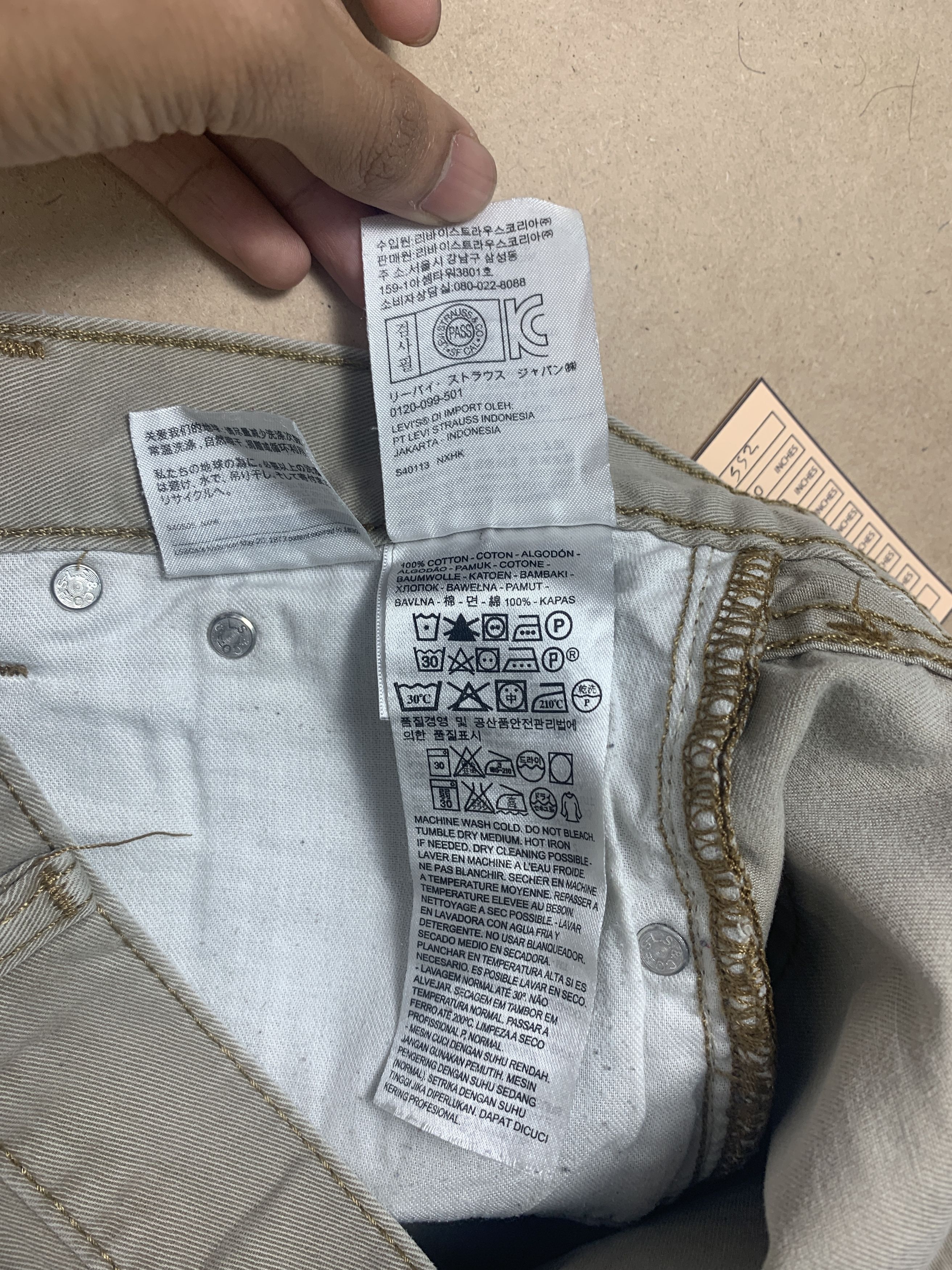 Levi's Vintage 90s Levis 508 Distressed Silver Tab Grey Jeans Size US 30 / EU 46 - 15 Thumbnail