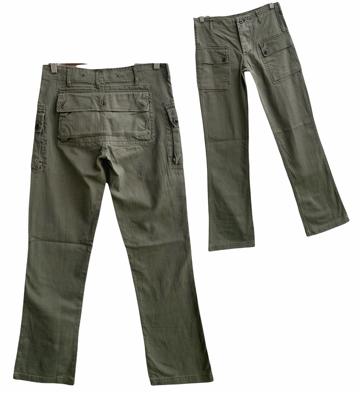 image of Military x USN Monkey Pocket Pants Us Marine Corps Pants in Green, Men's (Size 30)