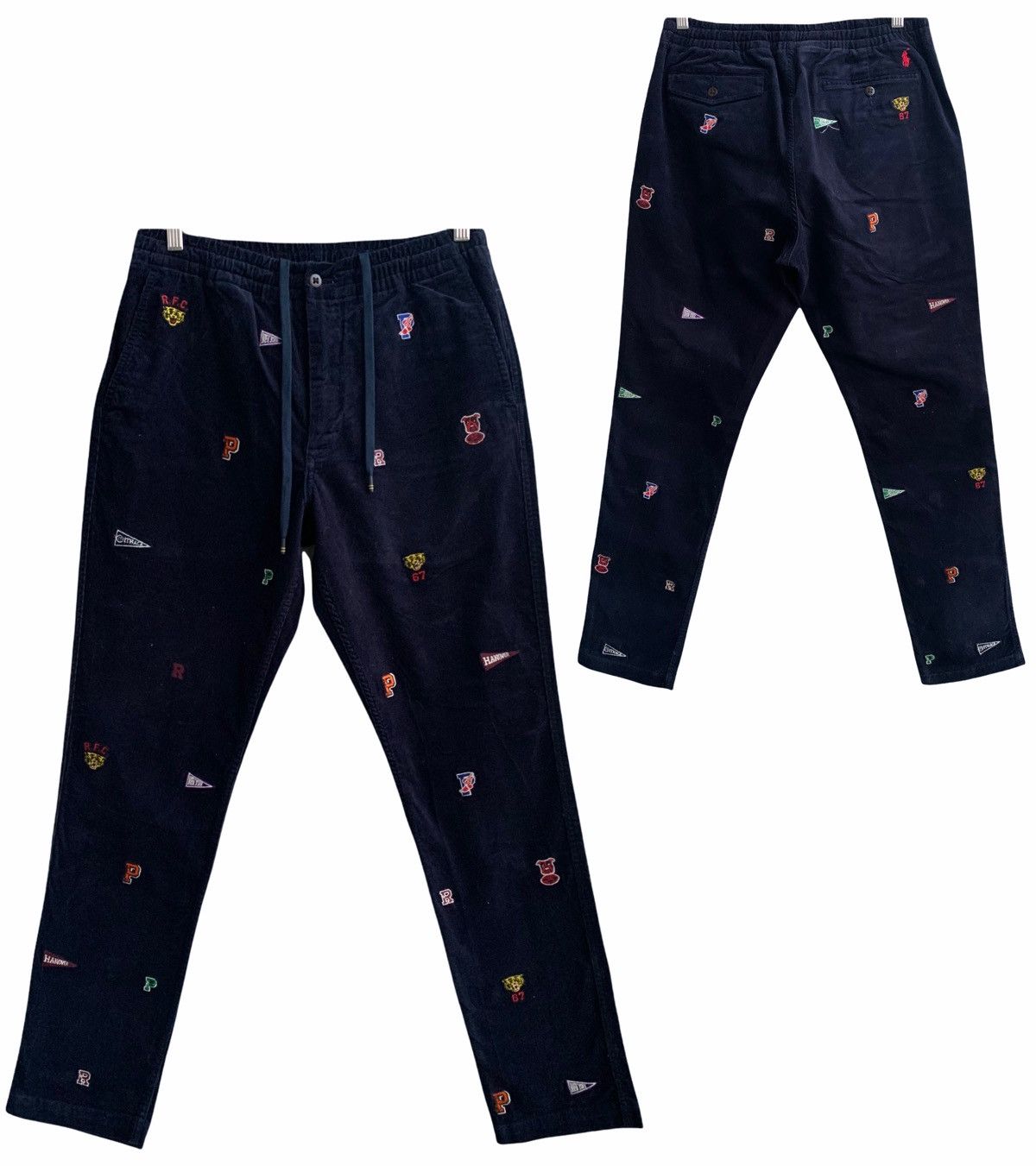 Polo Ralph Lauren × Ralph Lauren Polo Ralph Lauren All Over Patches Embroidery Pants Size US 31 - 1 Thumbnail