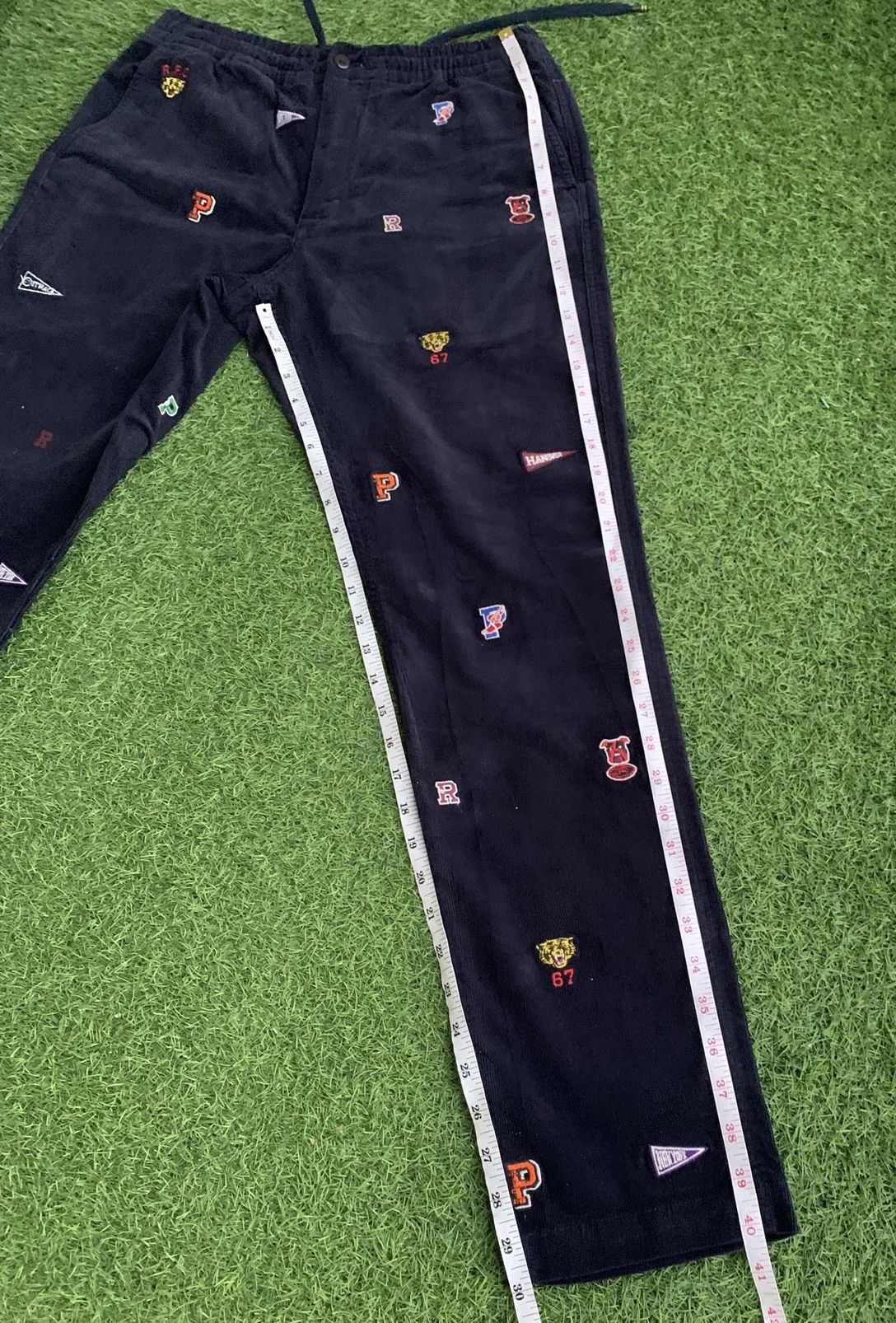 Polo Ralph Lauren × Ralph Lauren Polo Ralph Lauren All Over Patches Embroidery Pants Size US 31 - 20 Thumbnail
