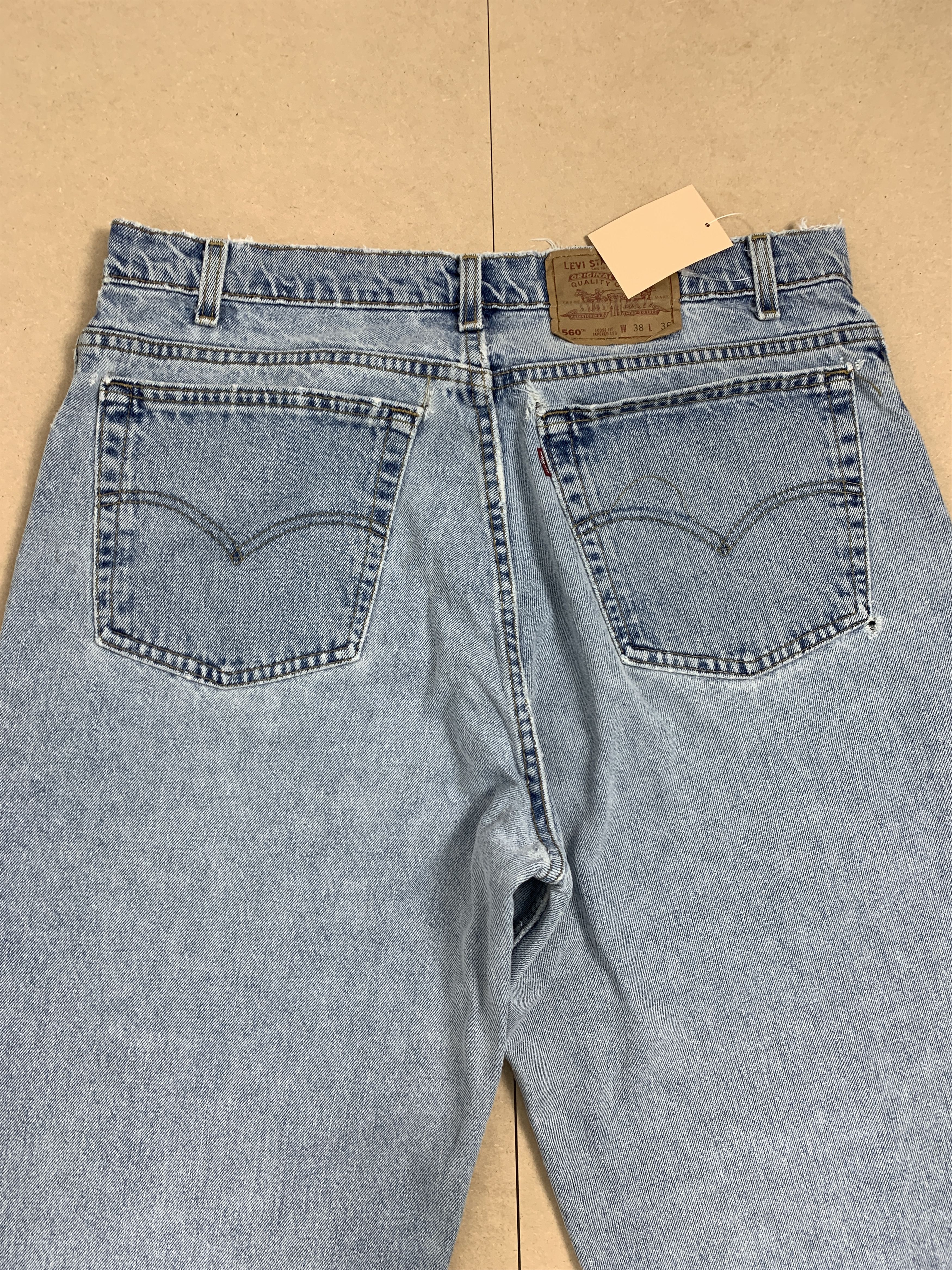 Levi's Vintage 90S Levis 560 Skinny Stone Wash Jeans Size US 34 / EU 50 - 7 Thumbnail