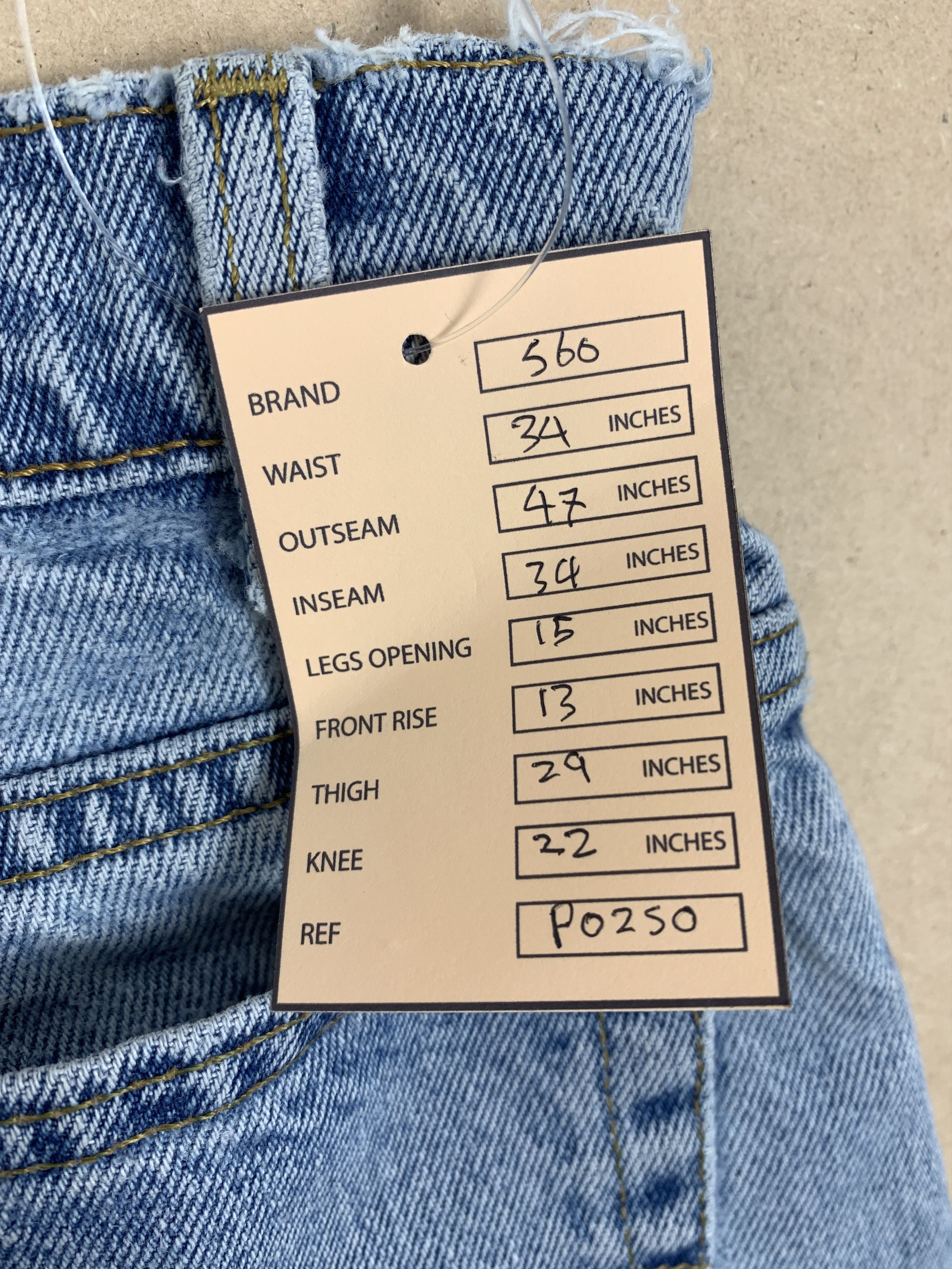 Levi's Vintage 90S Levis 560 Skinny Stone Wash Jeans Size US 34 / EU 50 - 16 Thumbnail