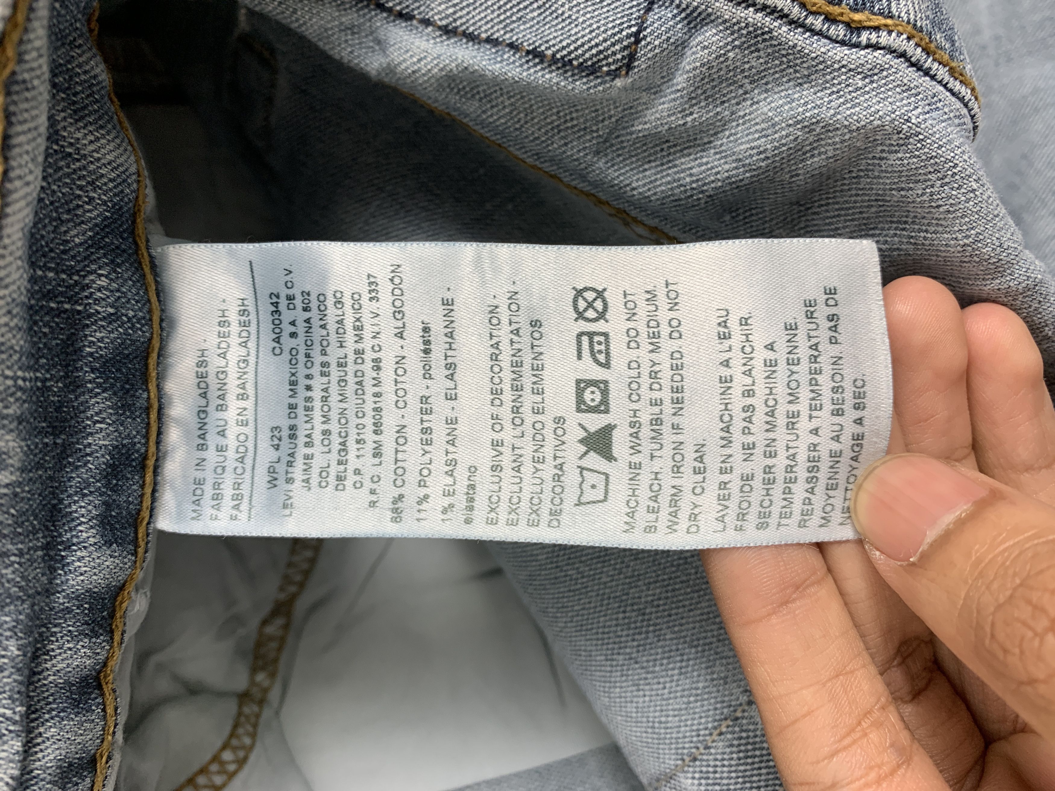 Levi's × Vintage Vintage Levis 551 Straight Cut Faded Mid Wash Jeans Size US 34 / EU 50 - 8 Thumbnail