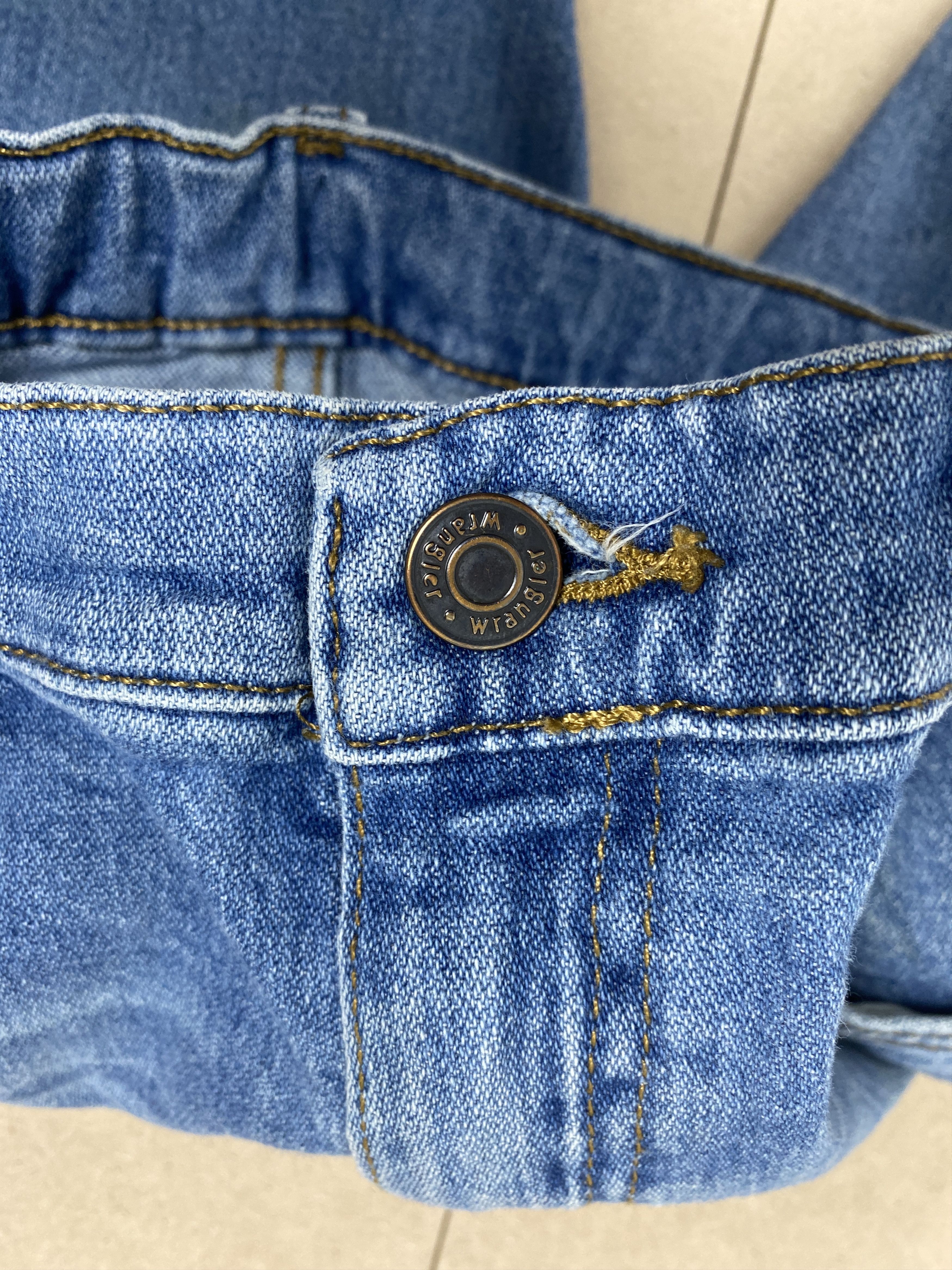 Vintage Vintage Wrangler Straight Cut Faded Blue Jeans Size US 28 / EU 44 - 12 Thumbnail