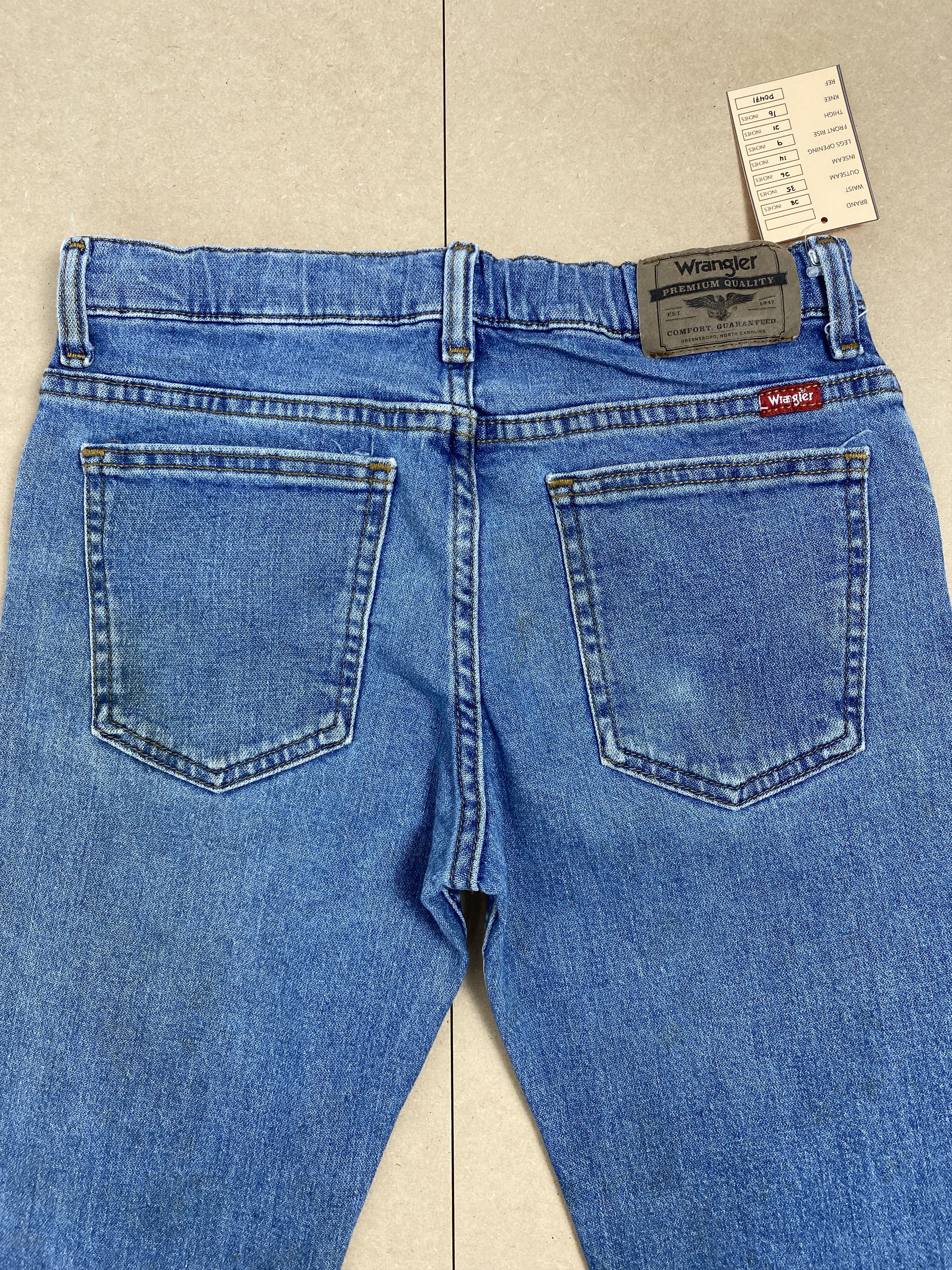 Vintage Vintage Wrangler Straight Cut Faded Blue Jeans Size US 28 / EU 44 - 6 Thumbnail