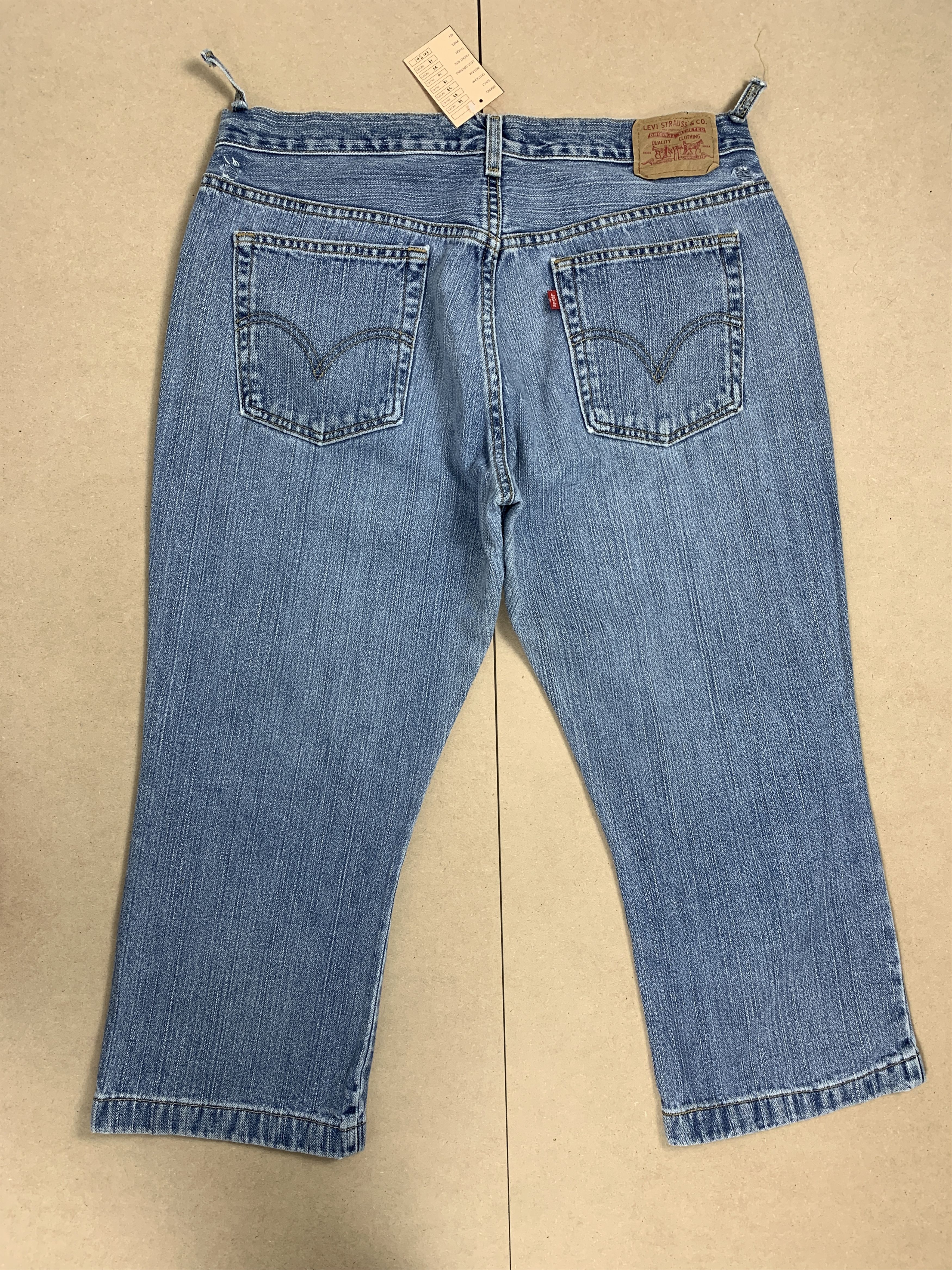 Levi's Vintage Levis Nouveau 3 Quarter Mid Wash Jeans Size US 34 / EU 50 - 6 Thumbnail