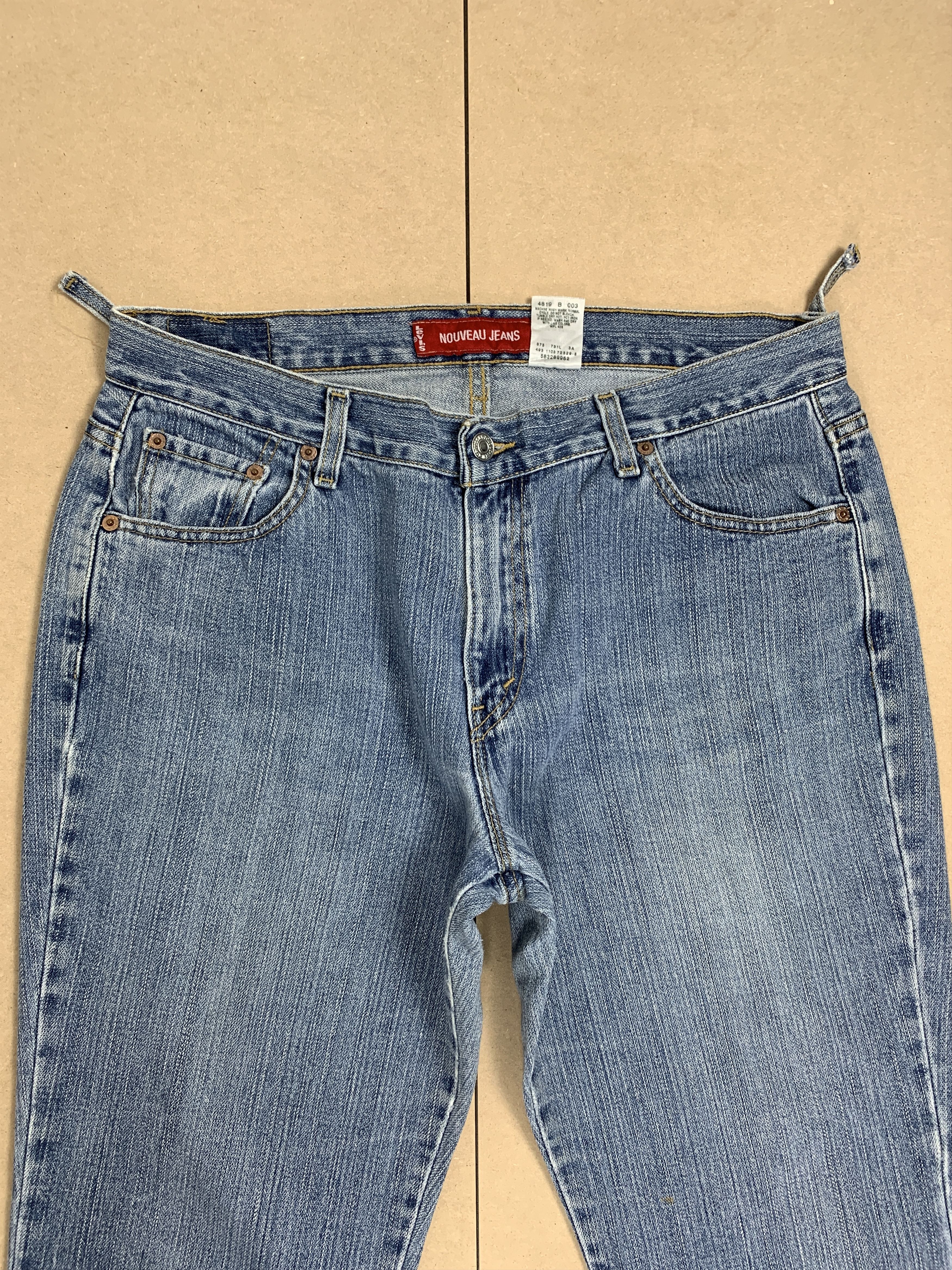 Levi's Vintage Levis Nouveau 3 Quarter Mid Wash Jeans Size US 34 / EU 50 - 2 Thumbnail