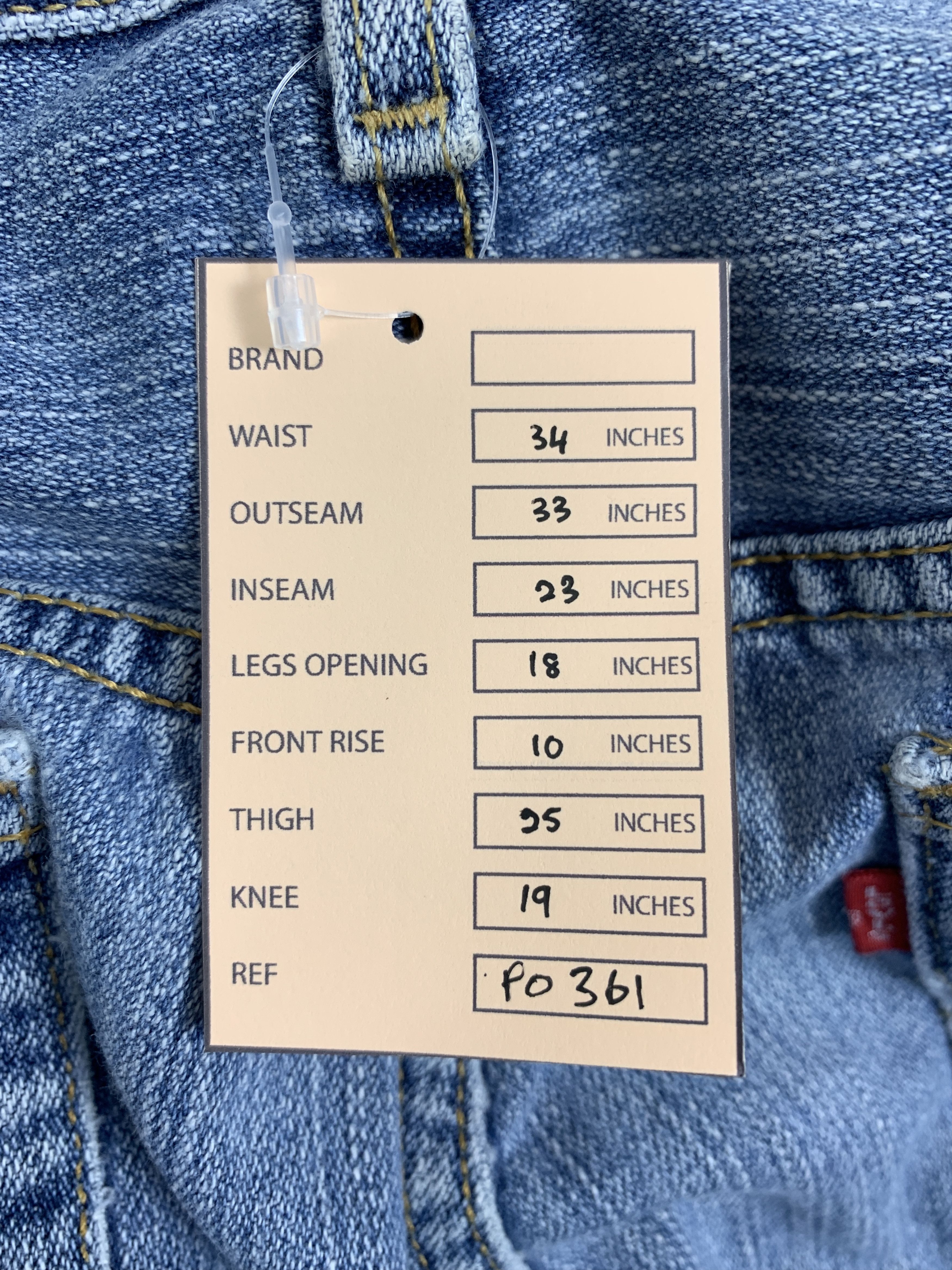 Levi's Vintage Levis Nouveau 3 Quarter Mid Wash Jeans Size US 34 / EU 50 - 17 Thumbnail