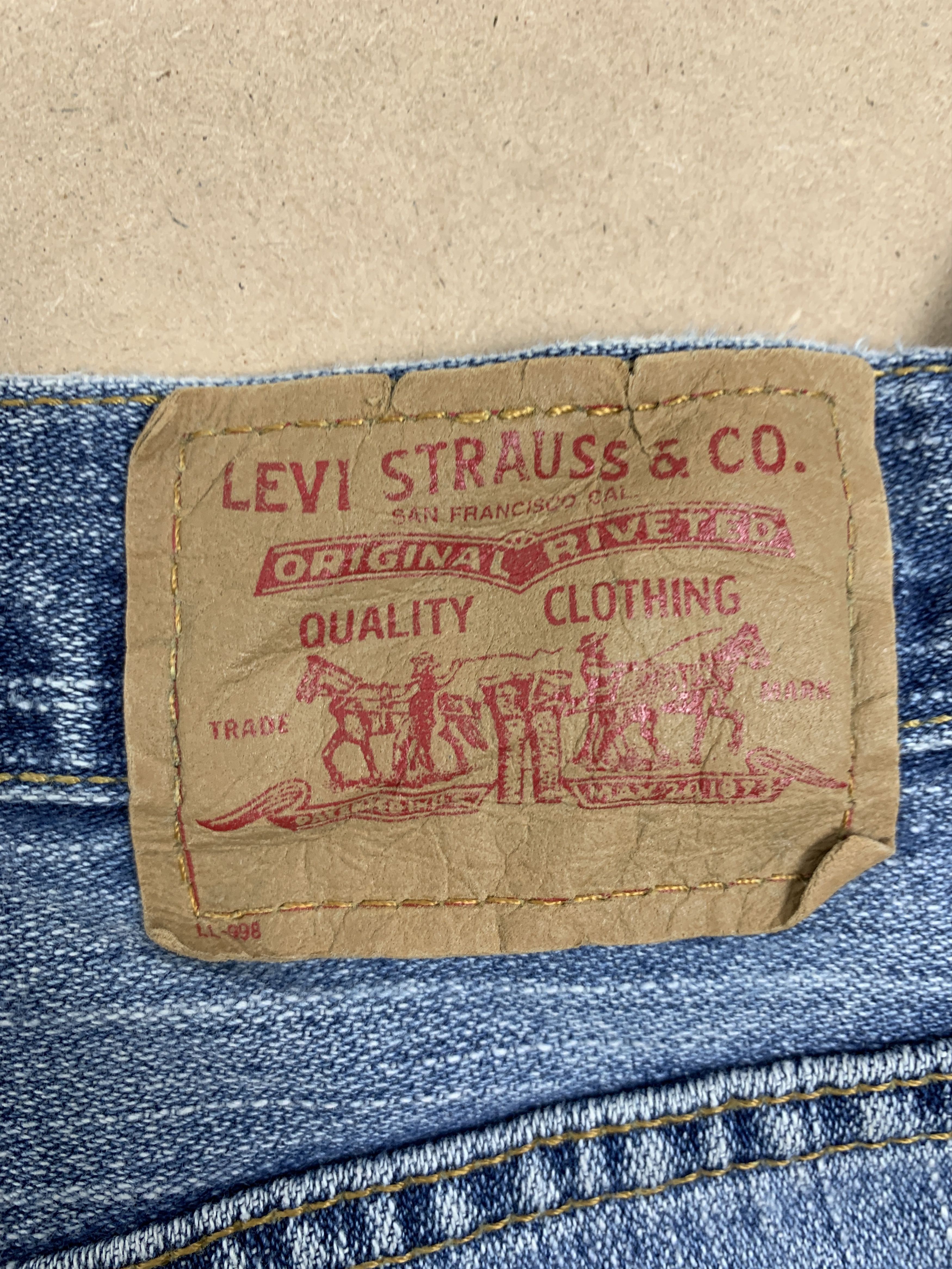 Levi's Vintage Levis Nouveau 3 Quarter Mid Wash Jeans Size US 34 / EU 50 - 10 Thumbnail
