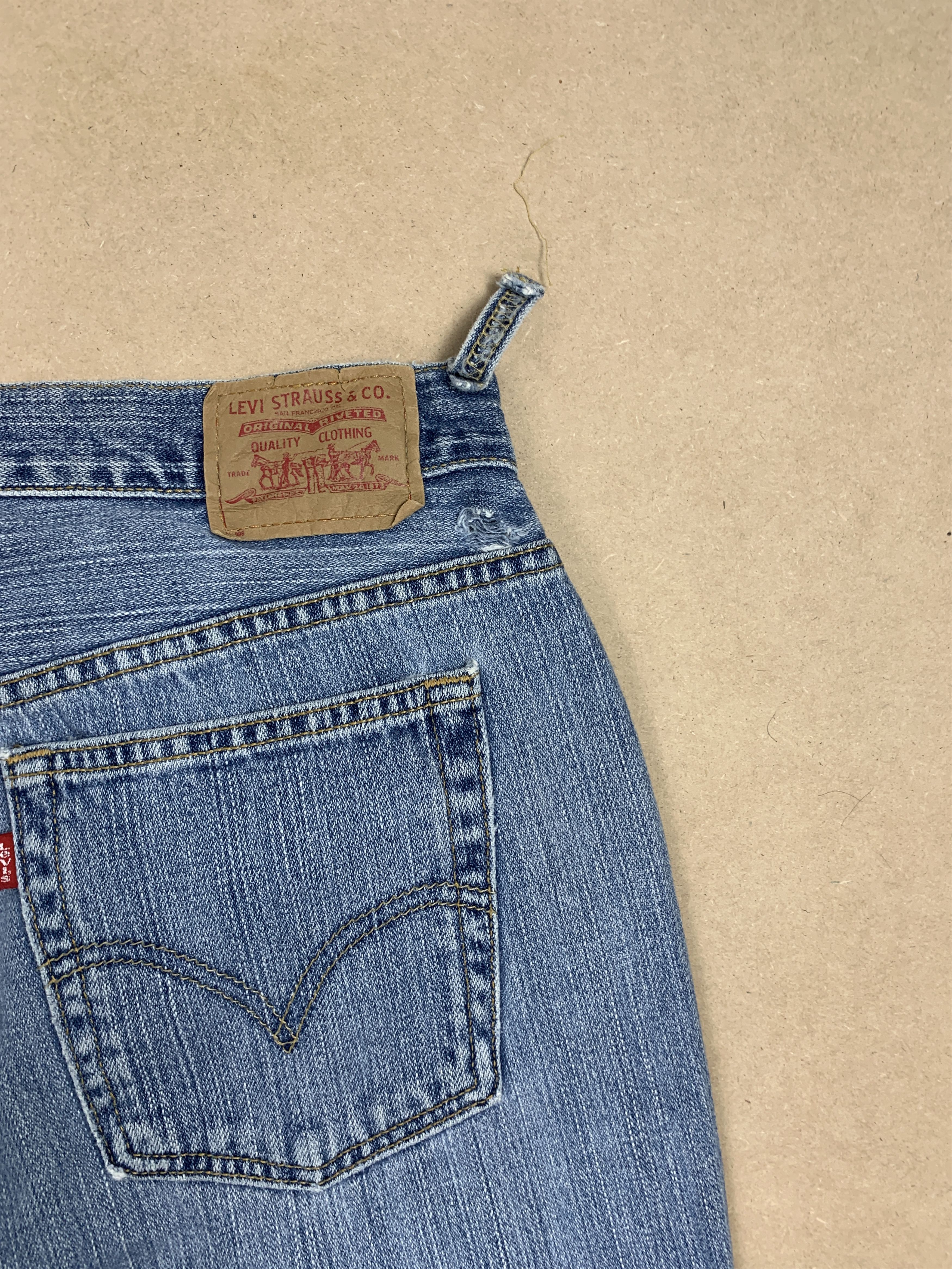 Levi's Vintage Levis Nouveau 3 Quarter Mid Wash Jeans Size US 34 / EU 50 - 8 Thumbnail