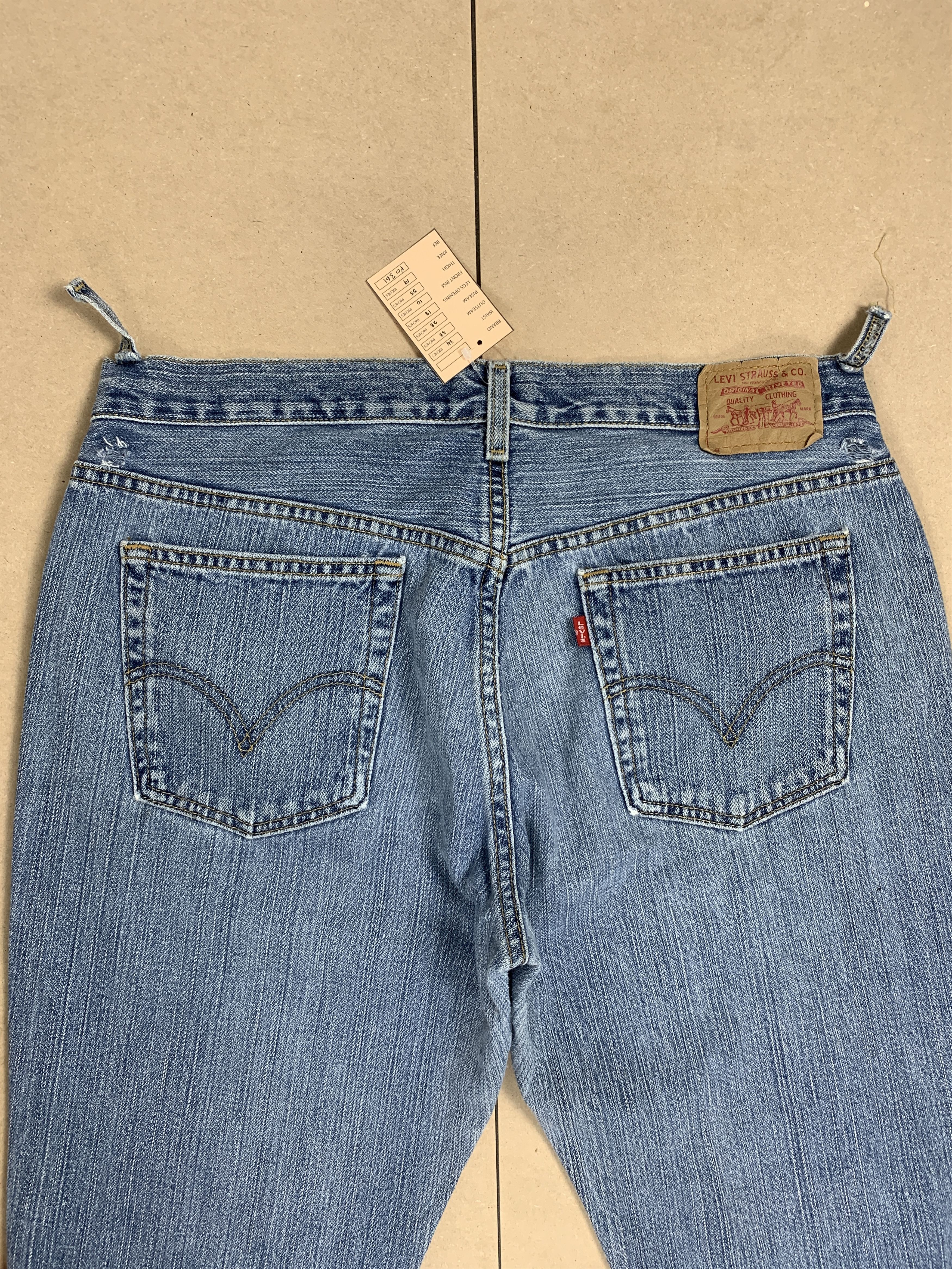Levi's Vintage Levis Nouveau 3 Quarter Mid Wash Jeans Size US 34 / EU 50 - 7 Thumbnail