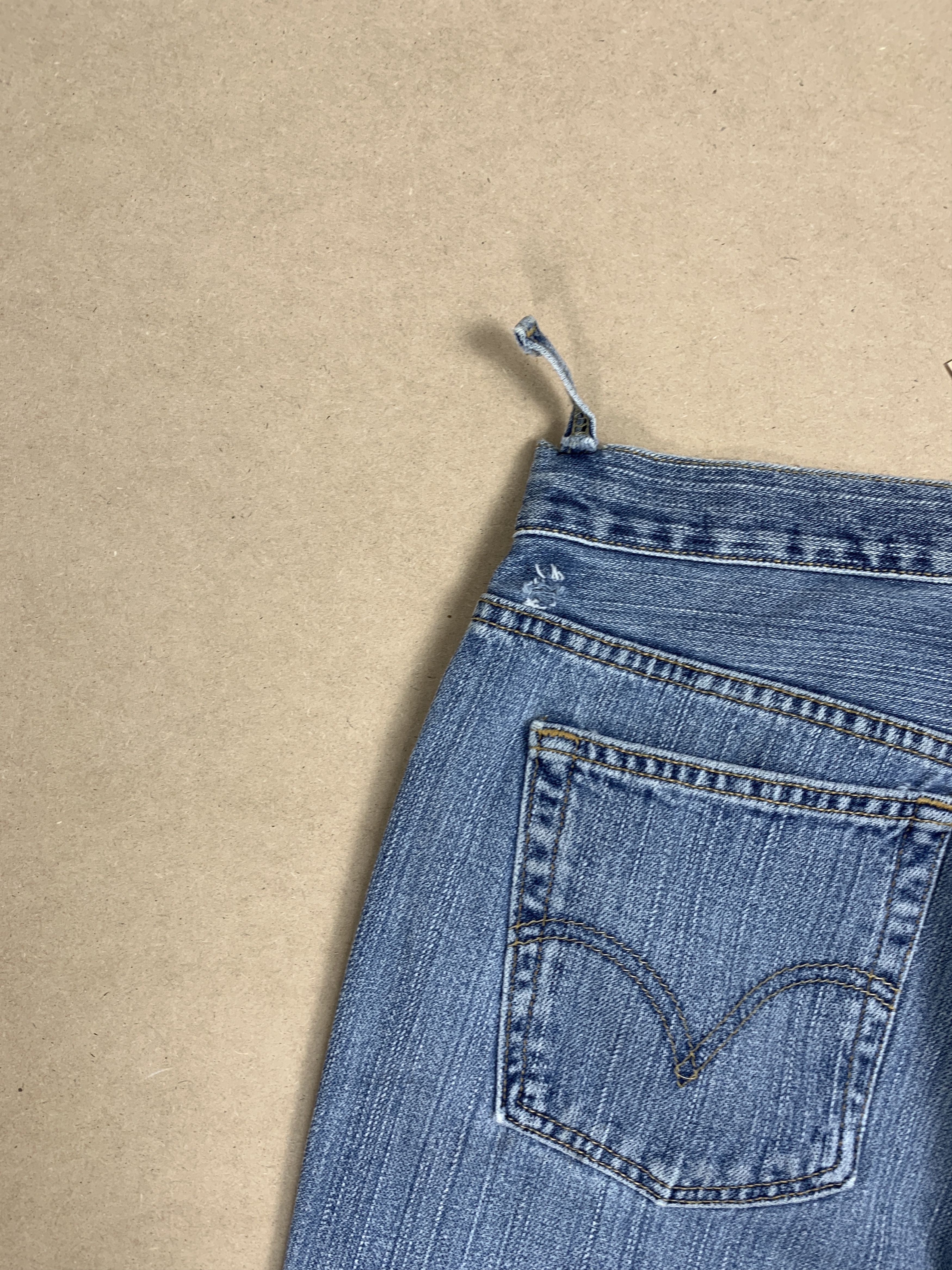 Levi's Vintage Levis Nouveau 3 Quarter Mid Wash Jeans Size US 34 / EU 50 - 9 Thumbnail