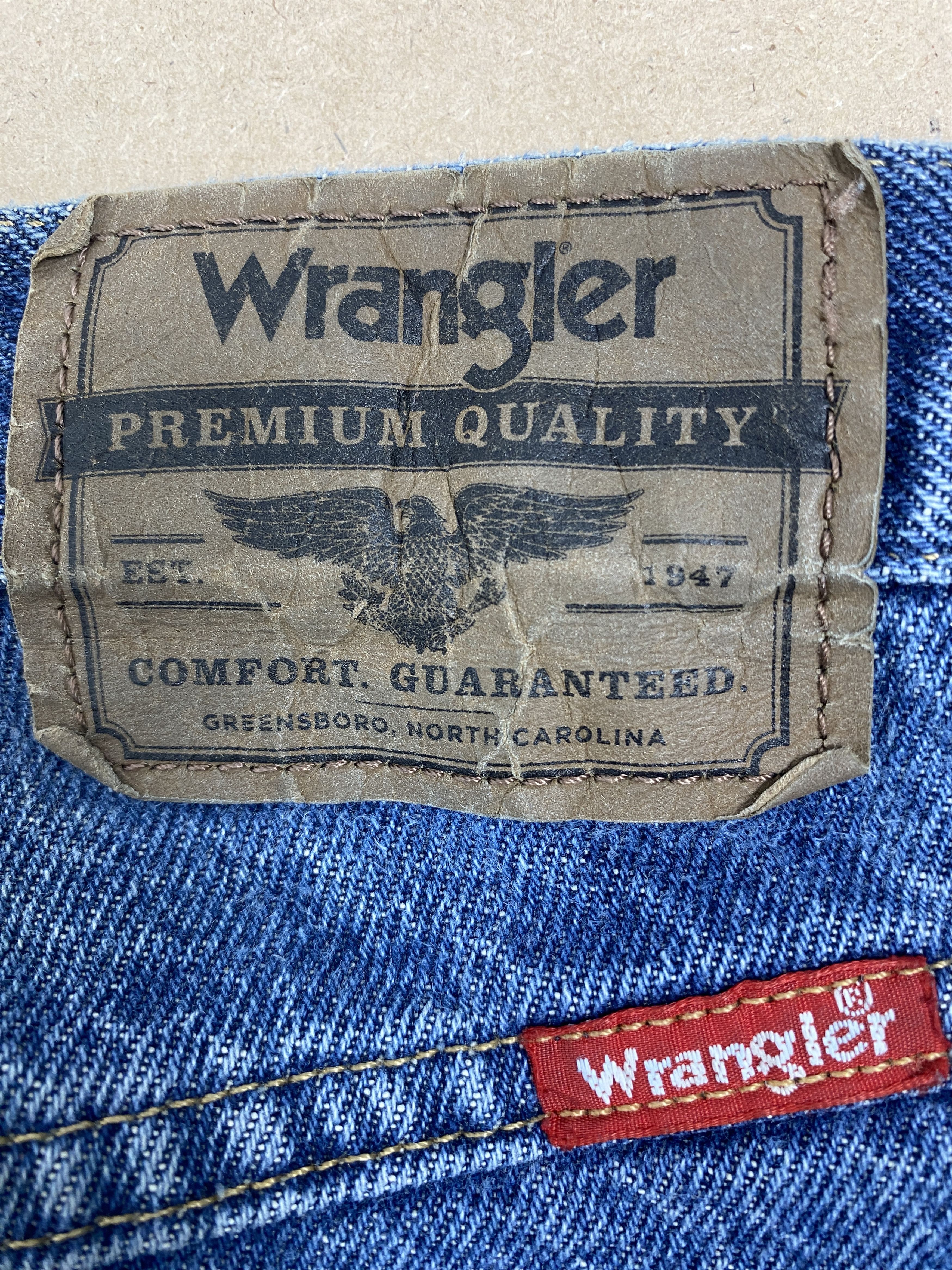 Vintage × Wrangler Vintage Wrangler Straight Cut Faded Blue Jeans Size US 32 / EU 48 - 7 Thumbnail