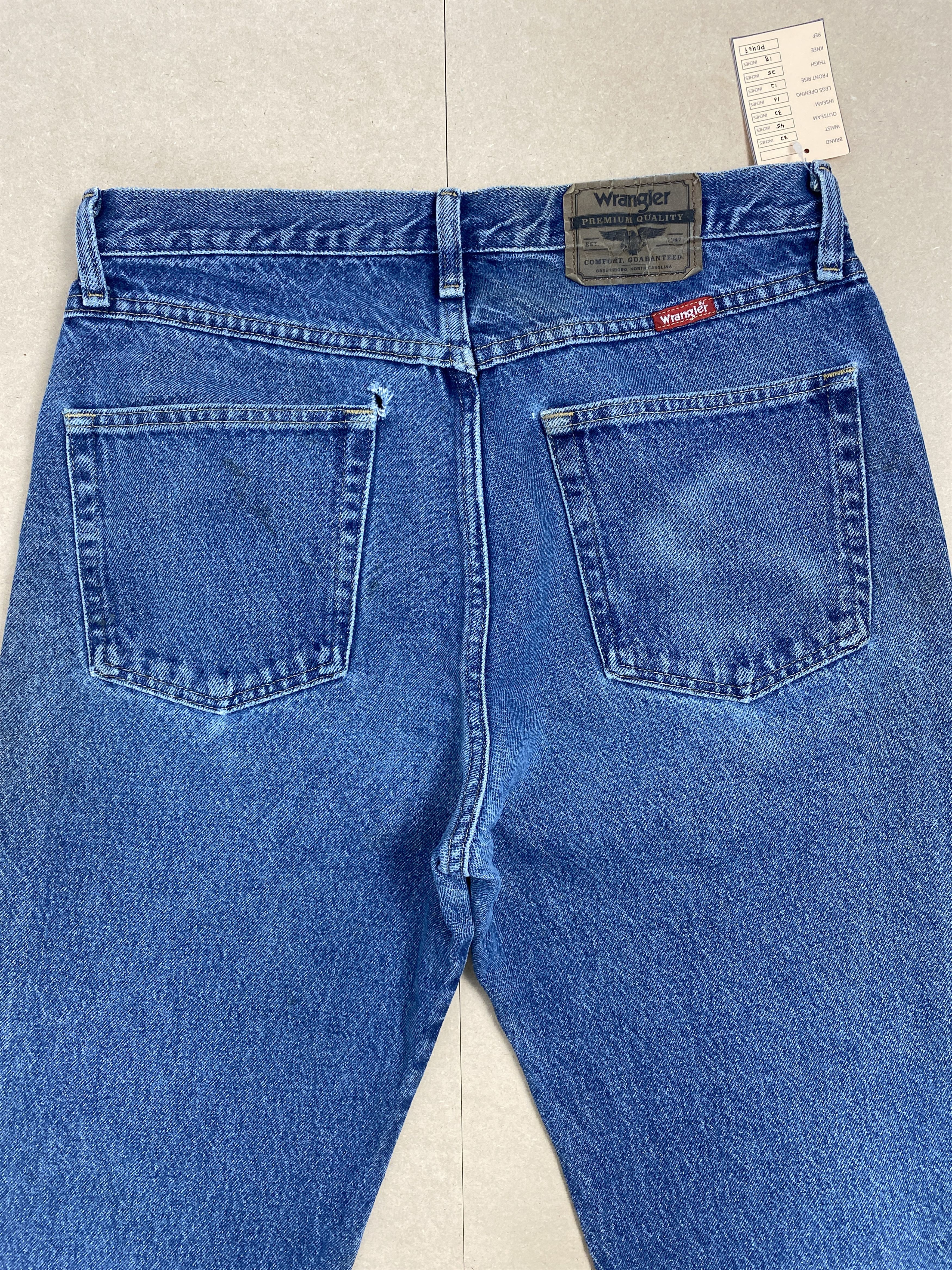 Vintage × Wrangler Vintage Wrangler Straight Cut Faded Blue Jeans Size US 32 / EU 48 - 6 Thumbnail