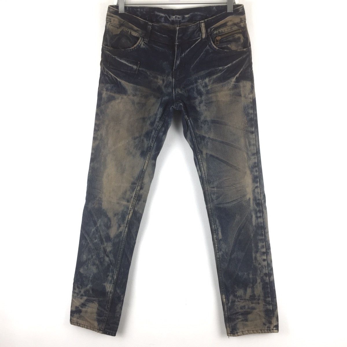 Japanese Brand × Le Grande Bleu (L.G.B.) Jeans faded acid wash skull pocket like mastermind Size US 33 - 3 Thumbnail