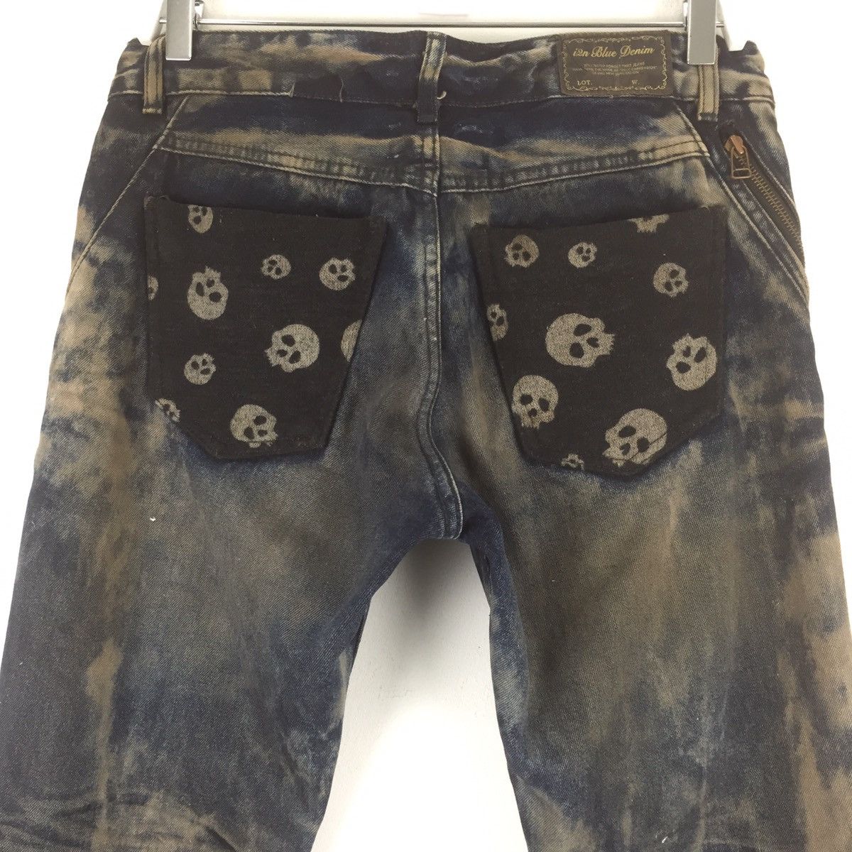 Japanese Brand × Le Grande Bleu (L.G.B.) Jeans faded acid wash skull pocket like mastermind Size US 33 - 2 Thumbnail