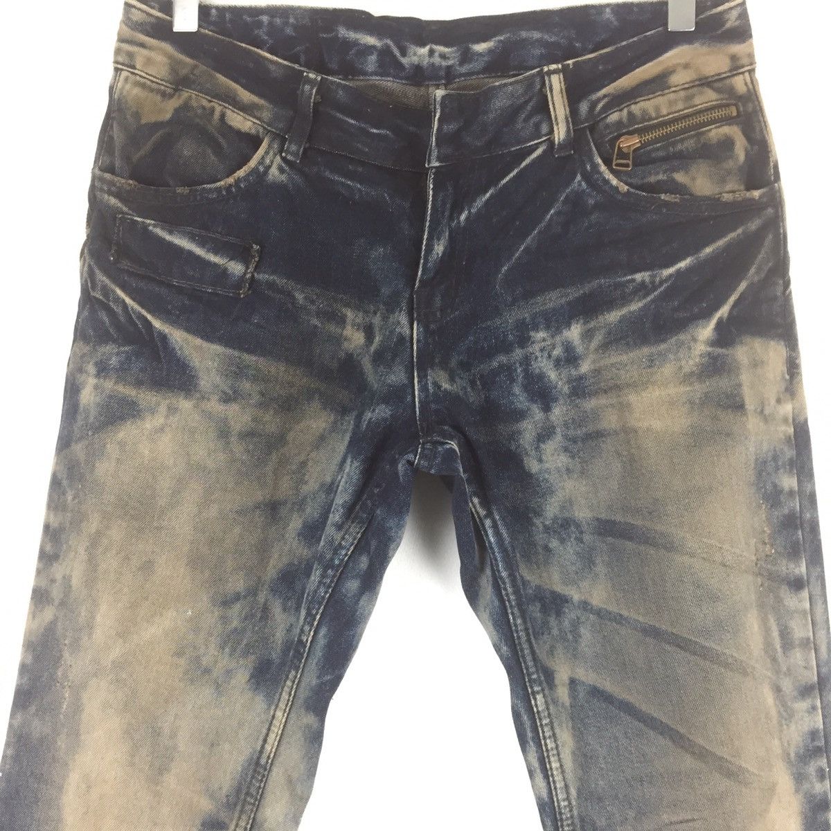 Japanese Brand × Le Grande Bleu (L.G.B.) Jeans faded acid wash skull pocket like mastermind Size US 33 - 4 Thumbnail