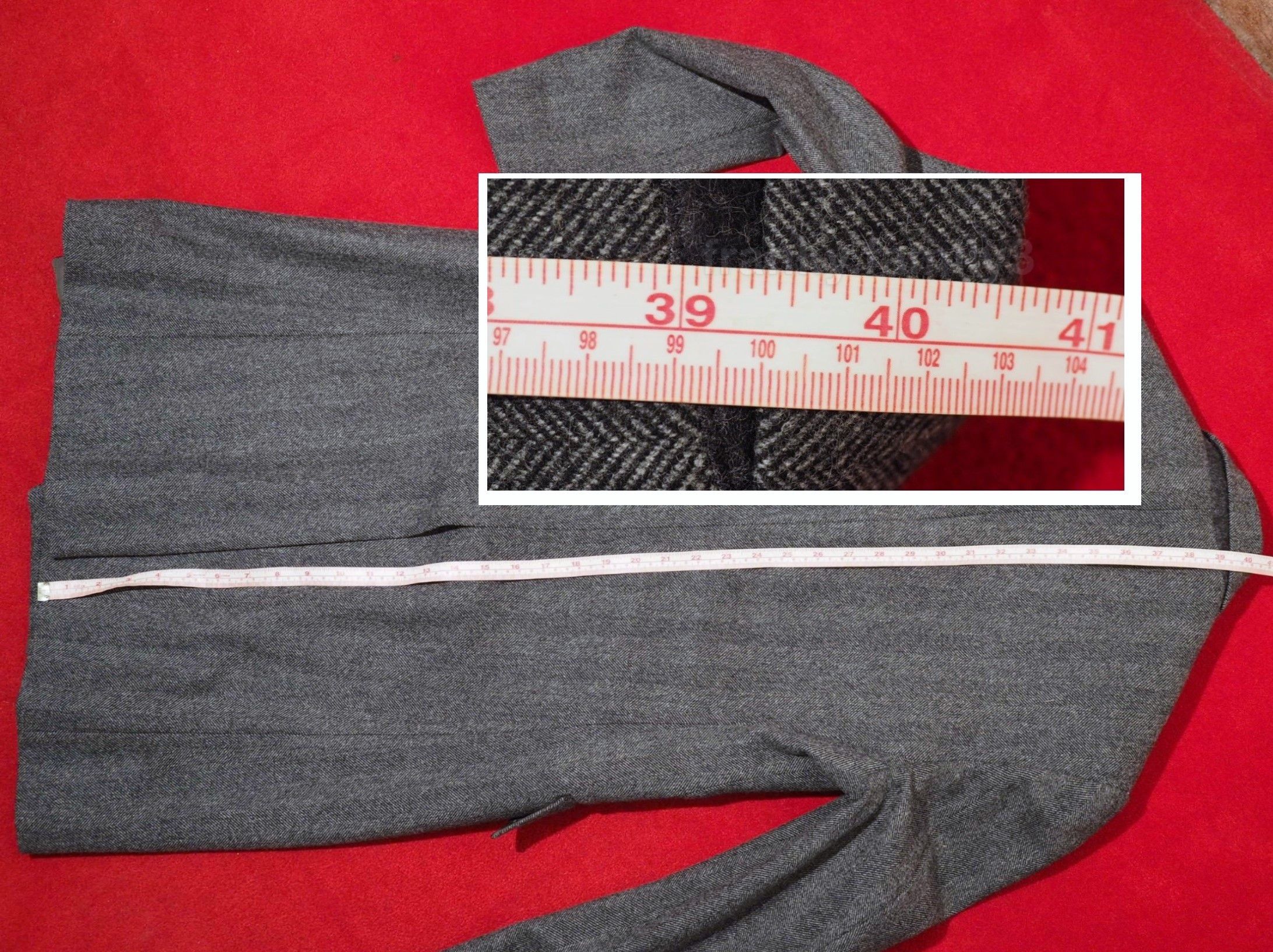 Maison Margiela coat margiela Herringbone gray hide button Size US M / EU 48-50 / 2 - 21 Thumbnail