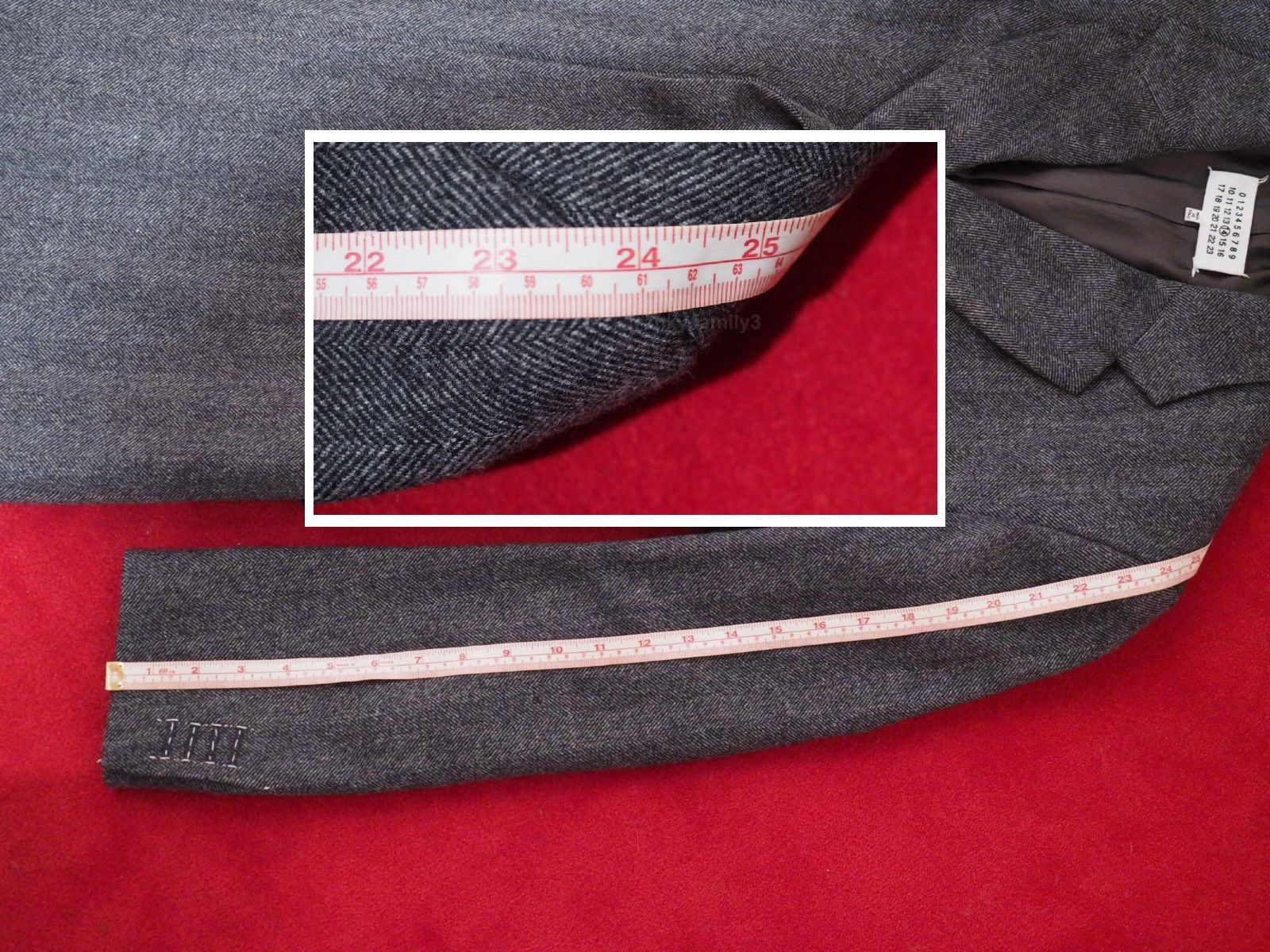 Maison Margiela coat margiela Herringbone gray hide button Size US M / EU 48-50 / 2 - 14 Thumbnail