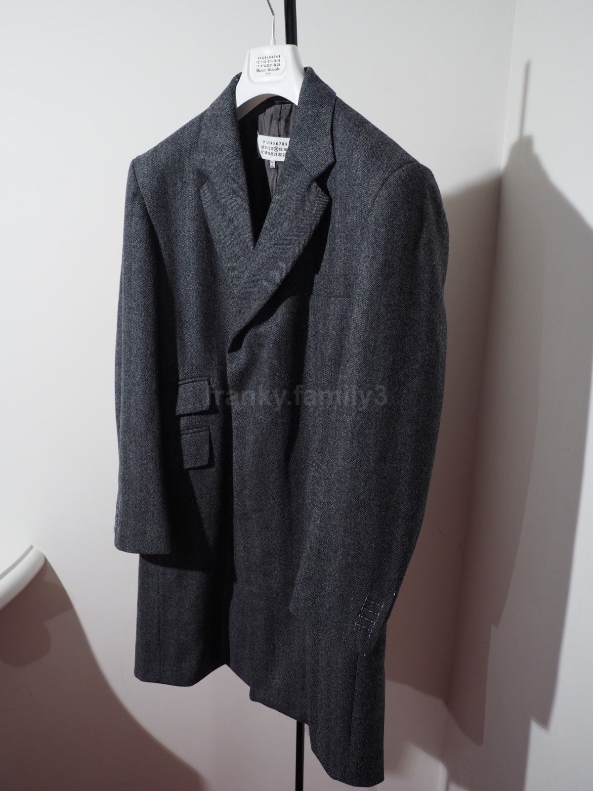 Maison Margiela coat margiela Herringbone gray hide button Size US M / EU 48-50 / 2 - 3 Thumbnail