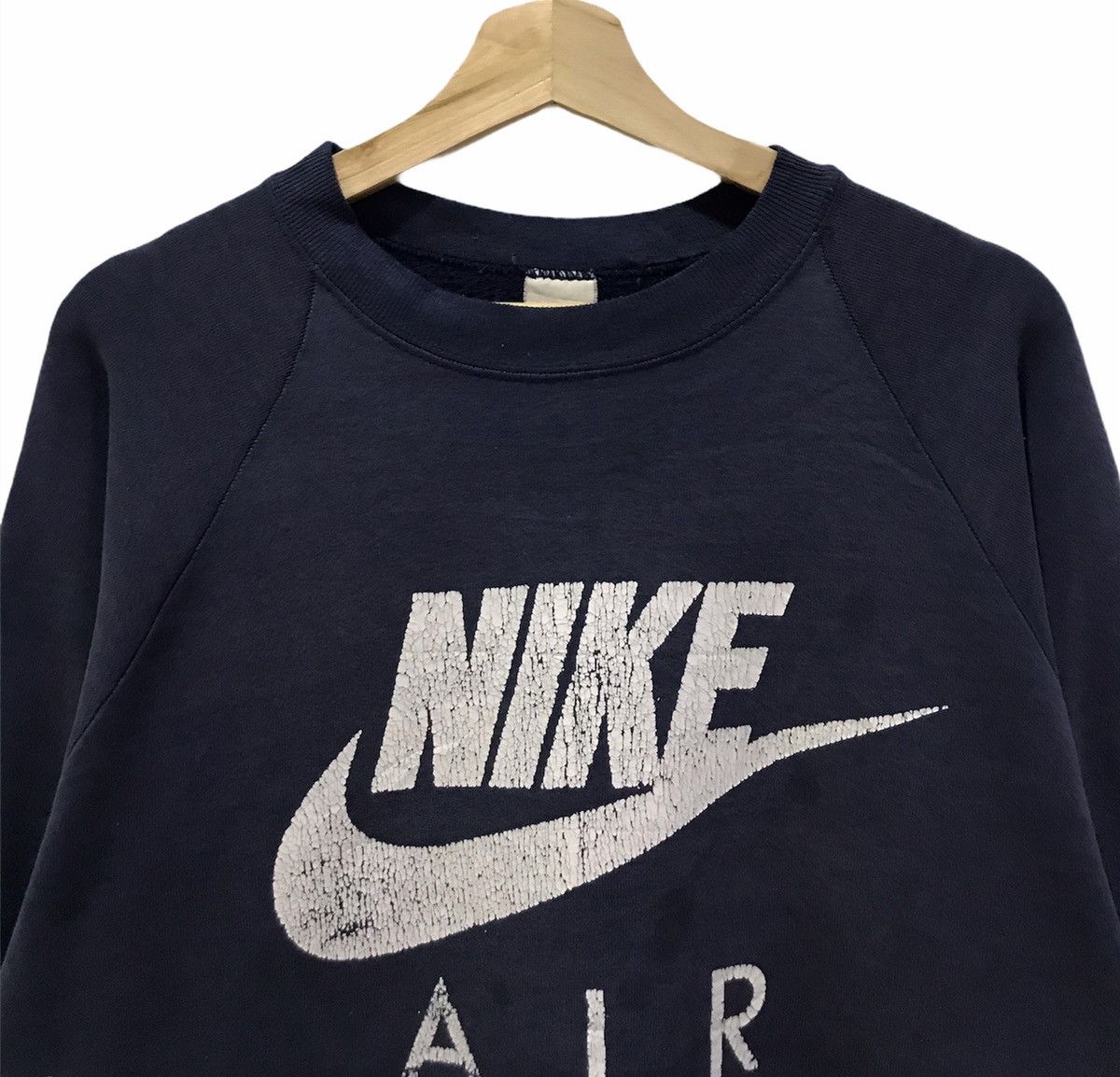 Nike × Vintage 🔥Vintage 80s Nike Air Embroidered Sweatshirt Size US M / EU 48-50 / 2 - 2 Thumbnail