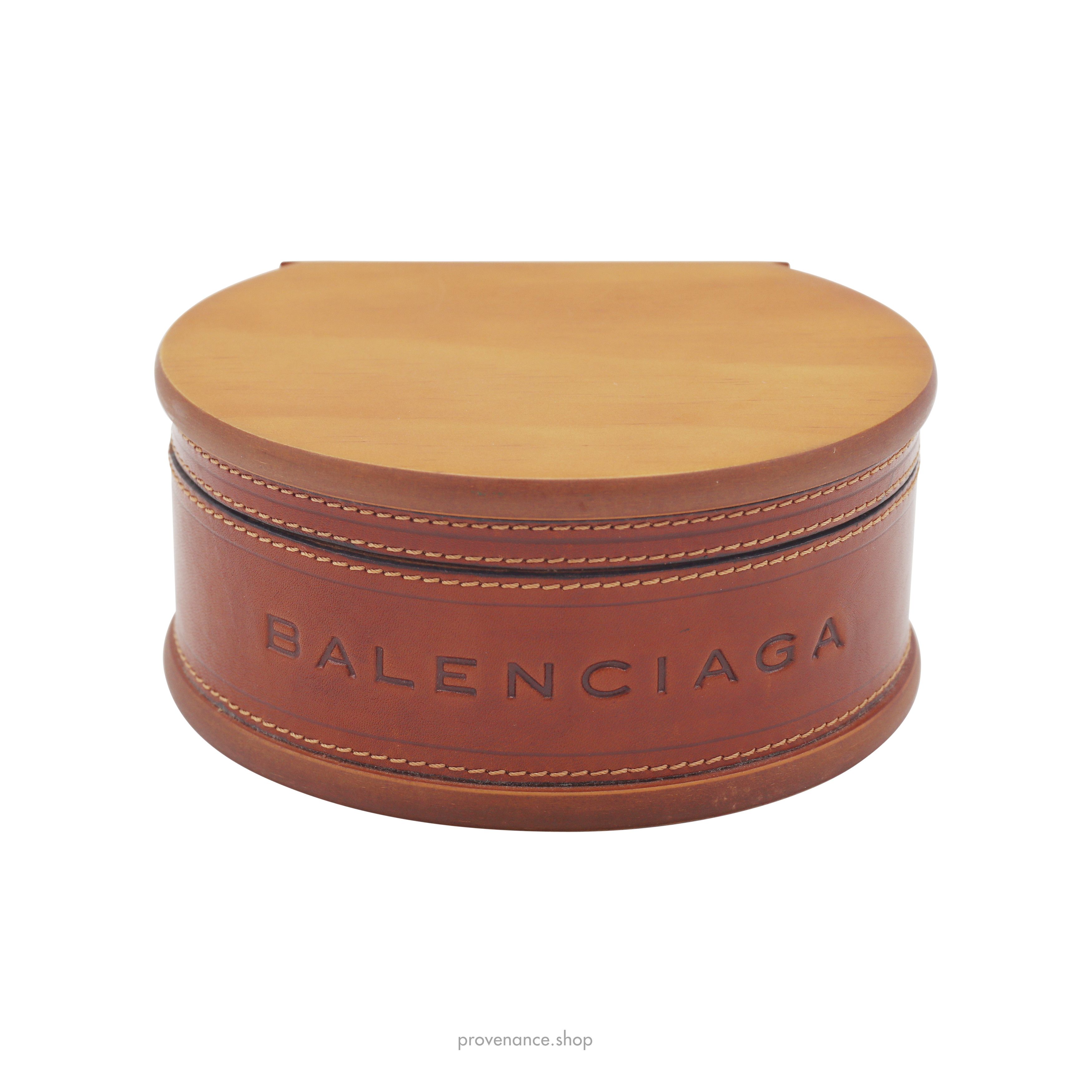🔴 Balenciaga Jewelry Box - Oak & Leather