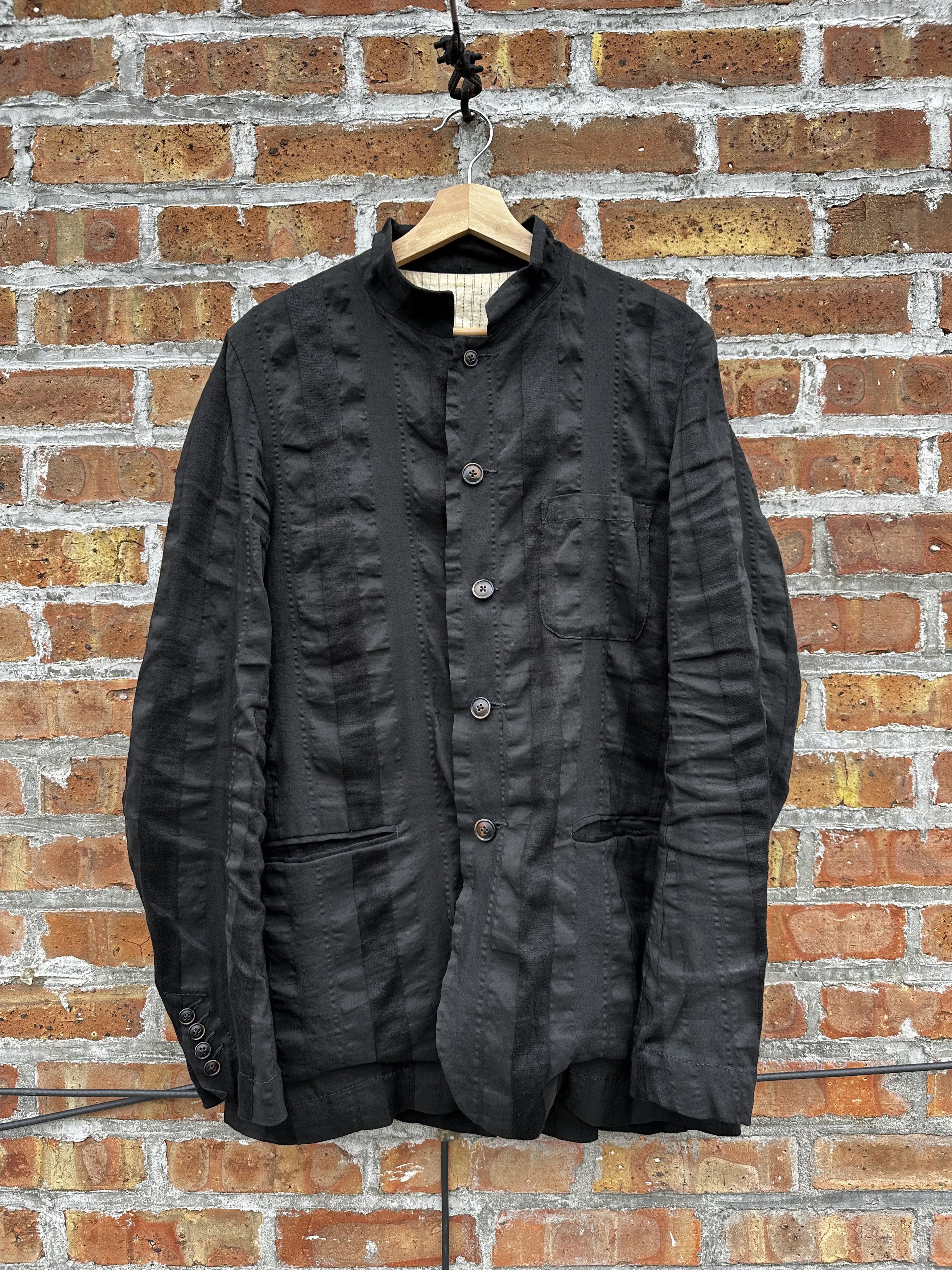 Uma Wang Striped Linen Alfio Shirt Jacket Size US M / EU 48-50 / 2 - 1 Thumbnail
