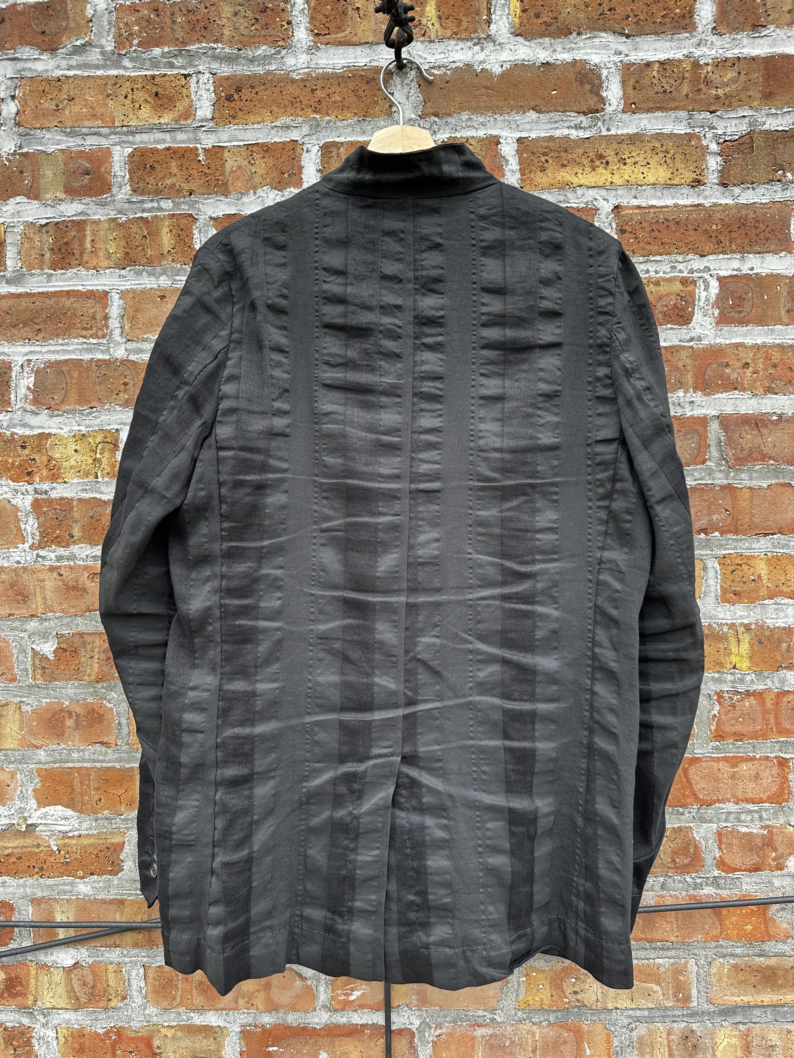 Uma Wang Striped Linen Alfio Shirt Jacket Size US M / EU 48-50 / 2 - 2 Thumbnail