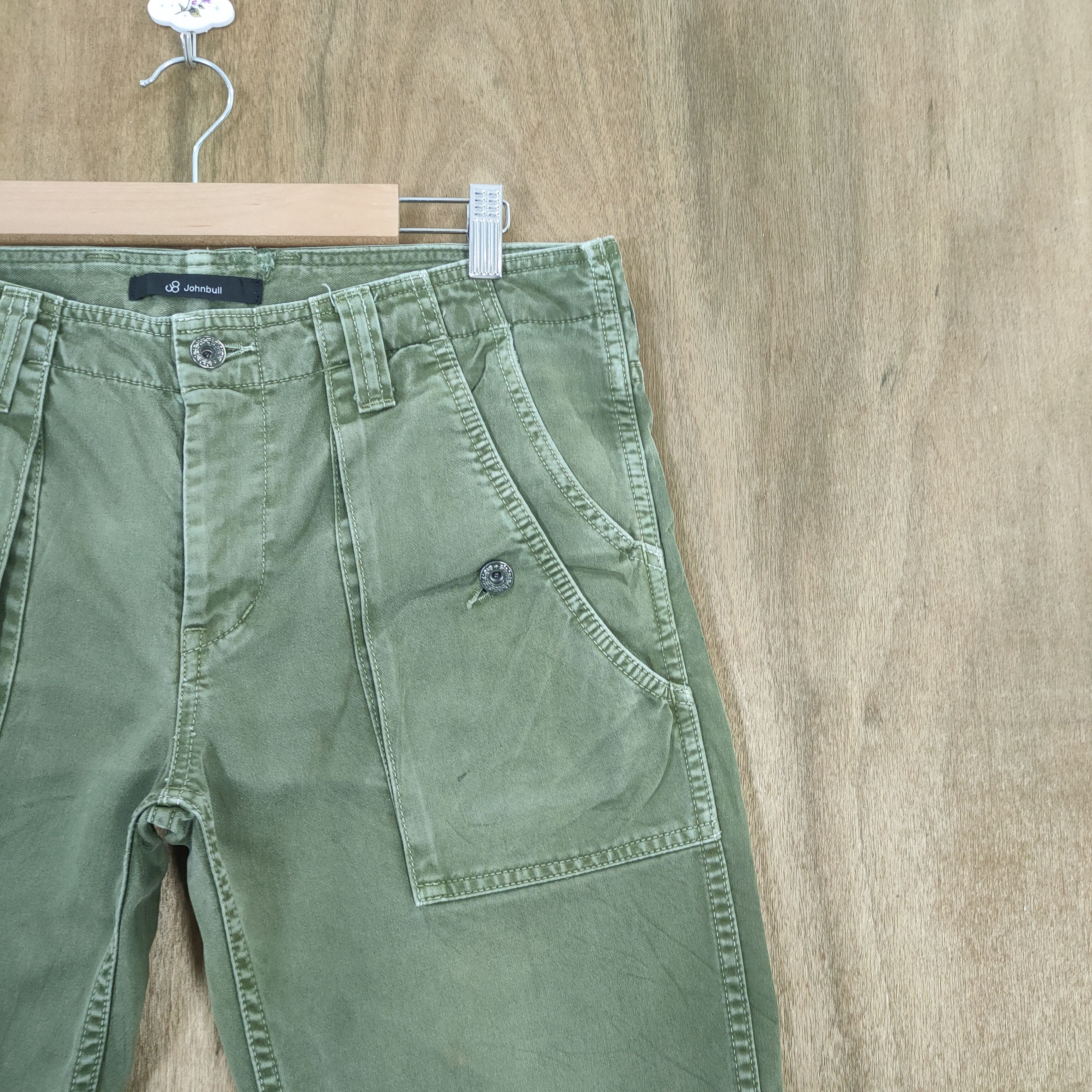 Japanese Brand VINTAGE JOHN BULL FADED CARGO PANTS Size US 34 / EU 50 - 7 Thumbnail