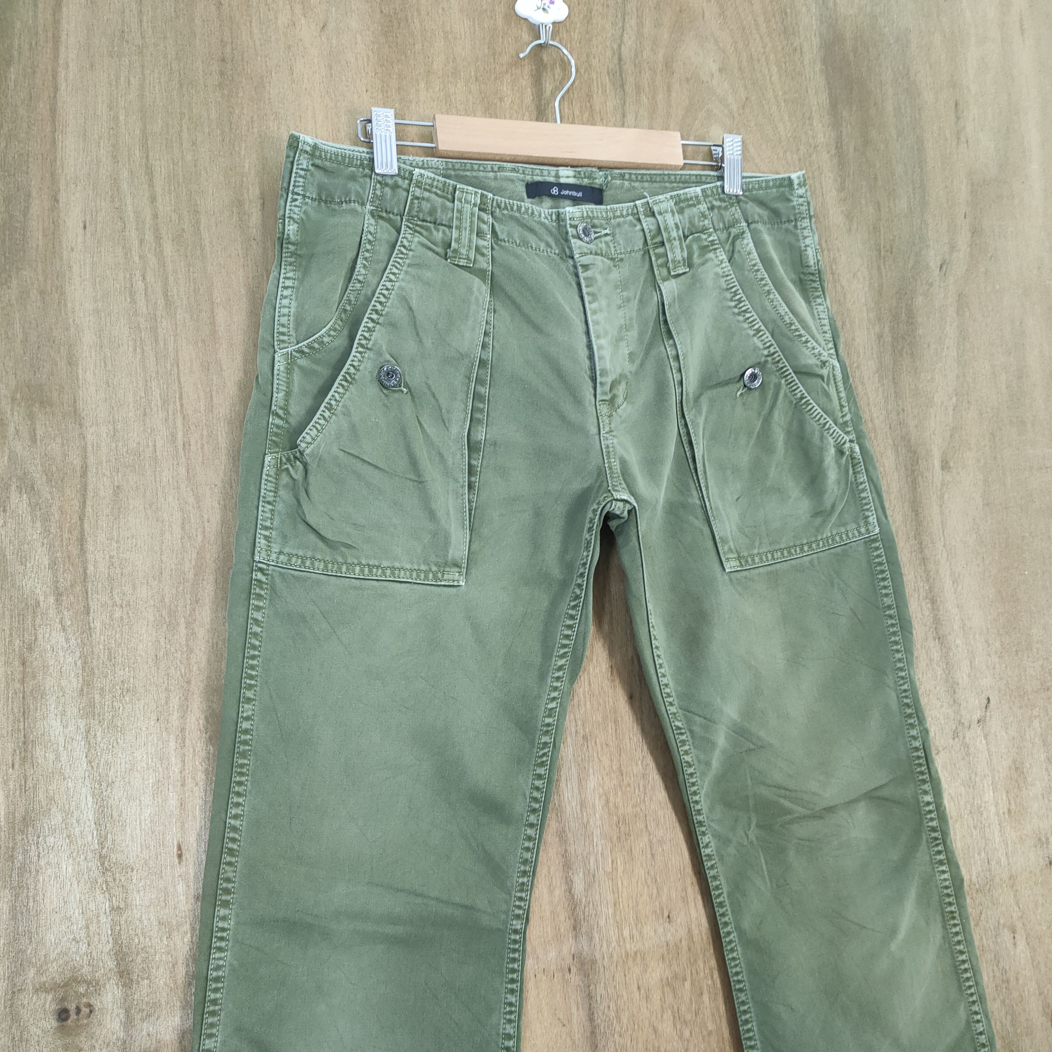 Japanese Brand VINTAGE JOHN BULL FADED CARGO PANTS Size US 34 / EU 50 - 5 Thumbnail