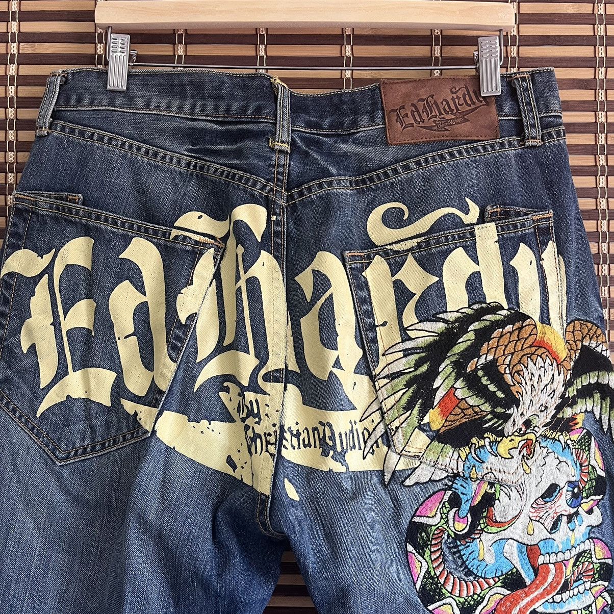 Christian Audigier Steals Ed Hardy Christian Audigier Big Logo Skulls Size US 36 / EU 52 - 22 Thumbnail