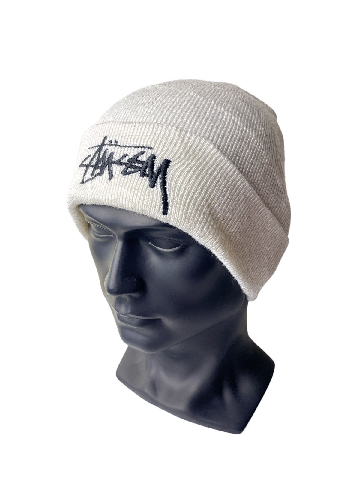 Stussy Stussy Big Logo Embroidery Beanie Hat Size ONE SIZE - 1 Thumbnail