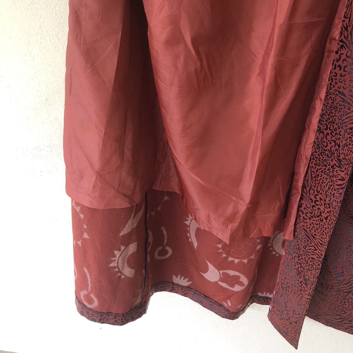 Japanese Brand RARE DESIGN TIGER RED STRIPE LONG JACKET INSPIRED RICK OWENS Size US M / EU 48-50 / 2 - 9 Thumbnail