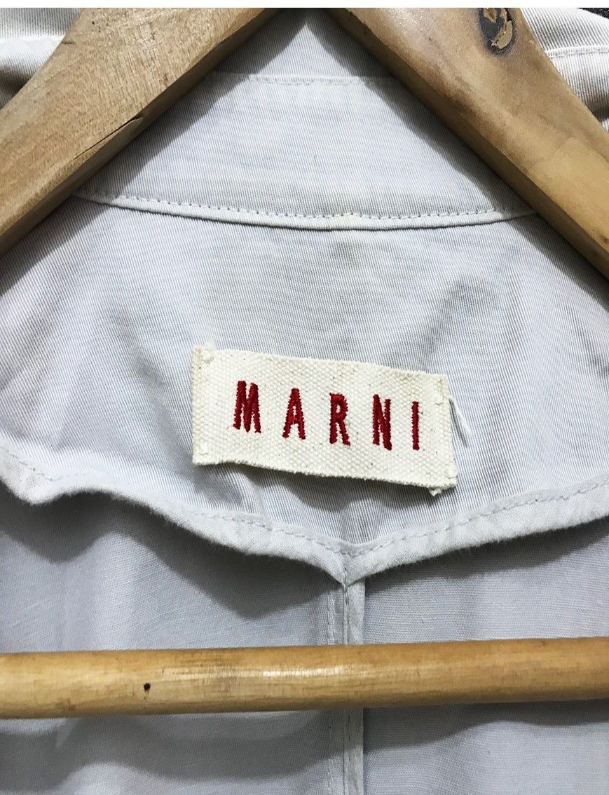 Marni MARNI Cotton Long Trench Coat Jacket Size US S / EU 44-46 / 1 - 6 Thumbnail