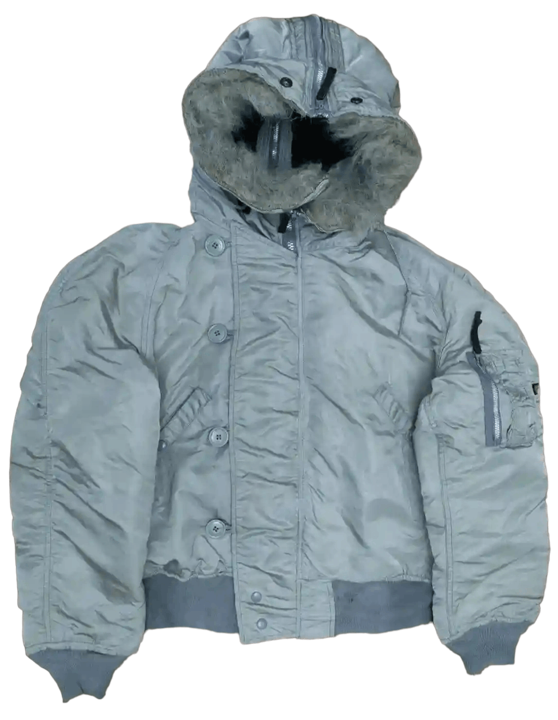 Alpha Industries Vintage Alpha Industries Hoodie Bomber jacket Size US M / EU 48-50 / 2 - 1 Thumbnail