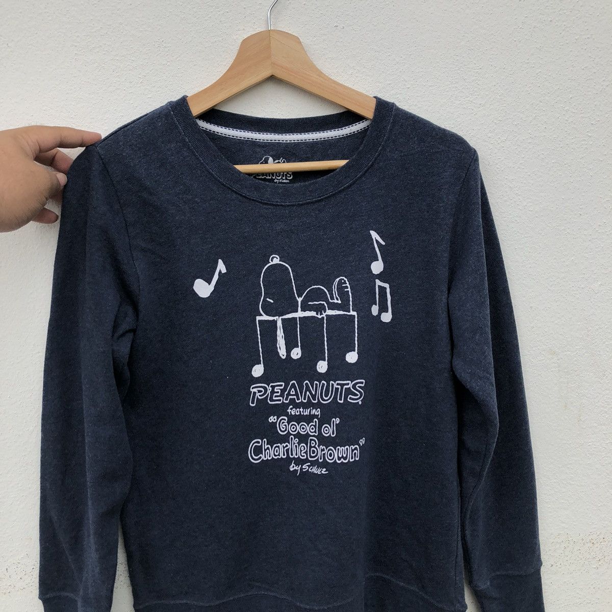 Japanese Brand SWEATSHIRT PEANUTS BY SNOOPY BIG LOGO Size US M / EU 48-50 / 2 - 3 Thumbnail