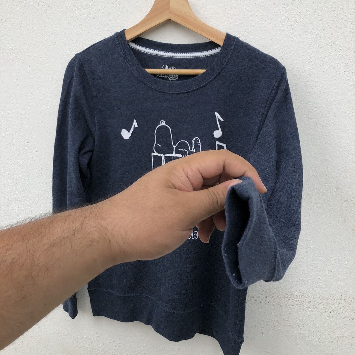 Japanese Brand SWEATSHIRT PEANUTS BY SNOOPY BIG LOGO Size US M / EU 48-50 / 2 - 4 Thumbnail