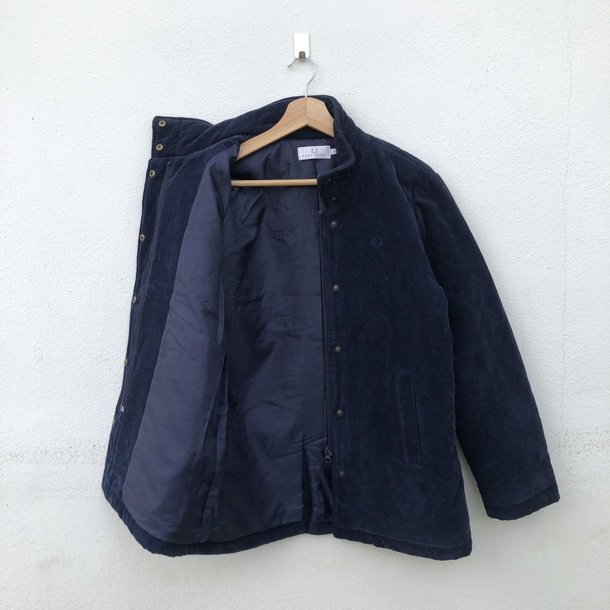 Fred Perry × Japanese Brand FRED PERRY QUILTED BUTTON JACKET SMALL LOGO Size US M / EU 48-50 / 2 - 6 Thumbnail