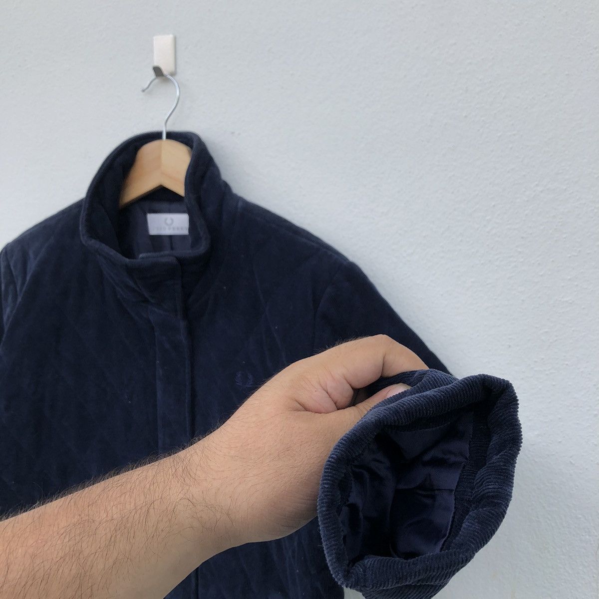 Fred Perry × Japanese Brand FRED PERRY QUILTED BUTTON JACKET SMALL LOGO Size US M / EU 48-50 / 2 - 4 Thumbnail