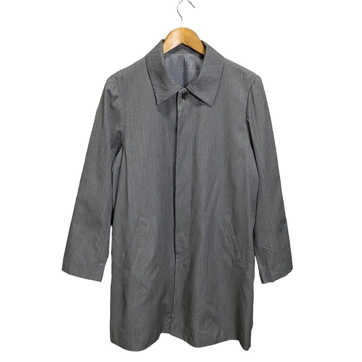 image of YS x YS For Men Yamamoto Y's Bis Yohji Yamamoto Longcoat in Grey, Men's (Size Medium)