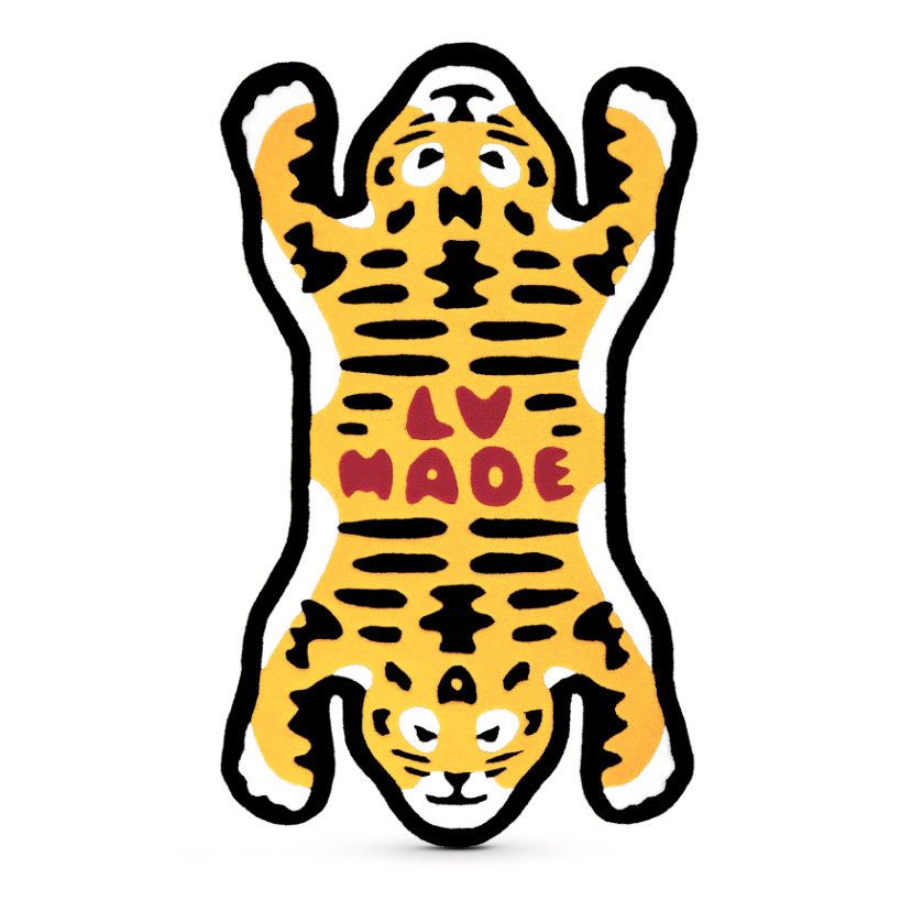 Human Made Large Tiger Rug Yellow