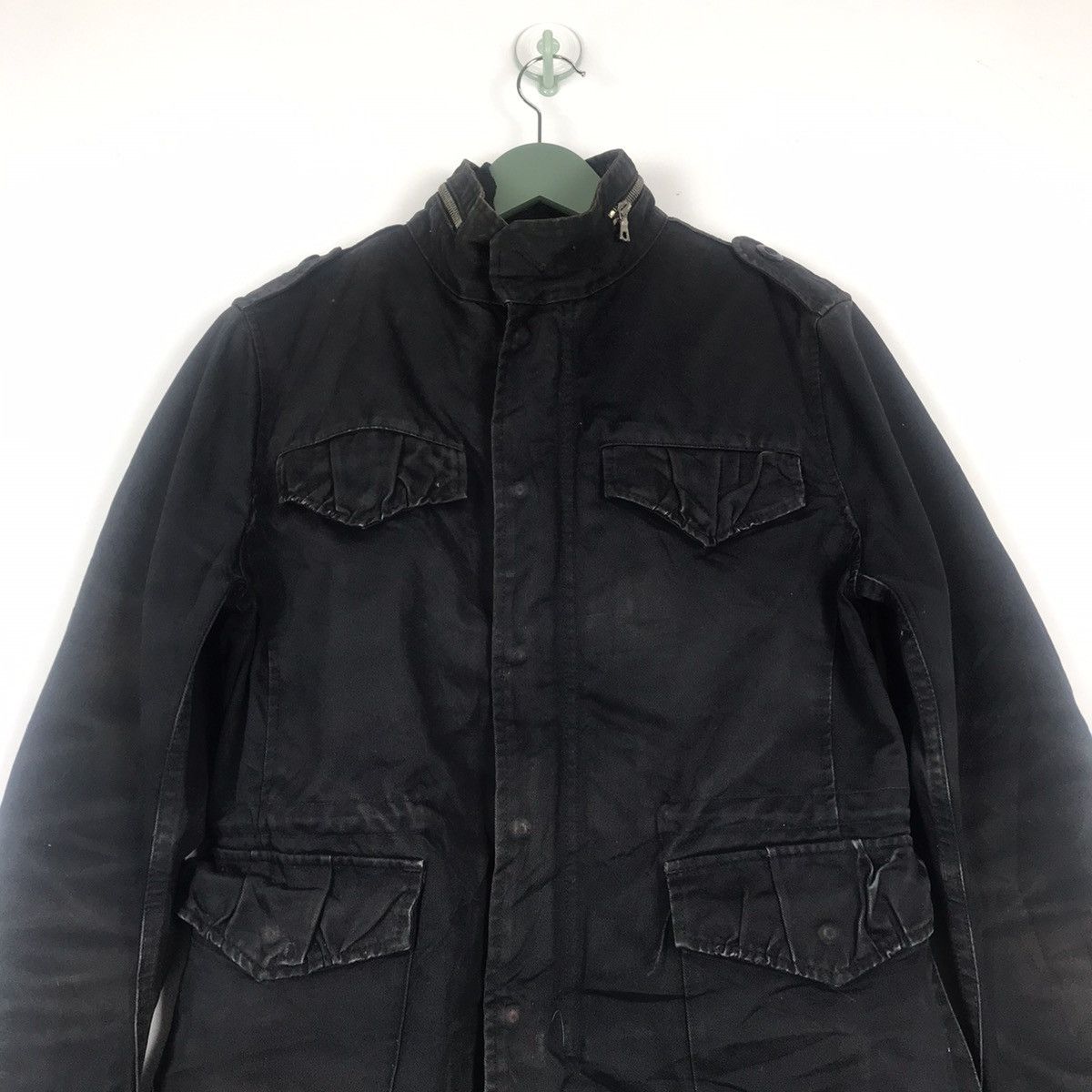 If Six Was Nine × Japanese Brand × wjk Rare!! Distressed design WJK japan m65 feild jacket Size US M / EU 48-50 / 2 - 2 Thumbnail