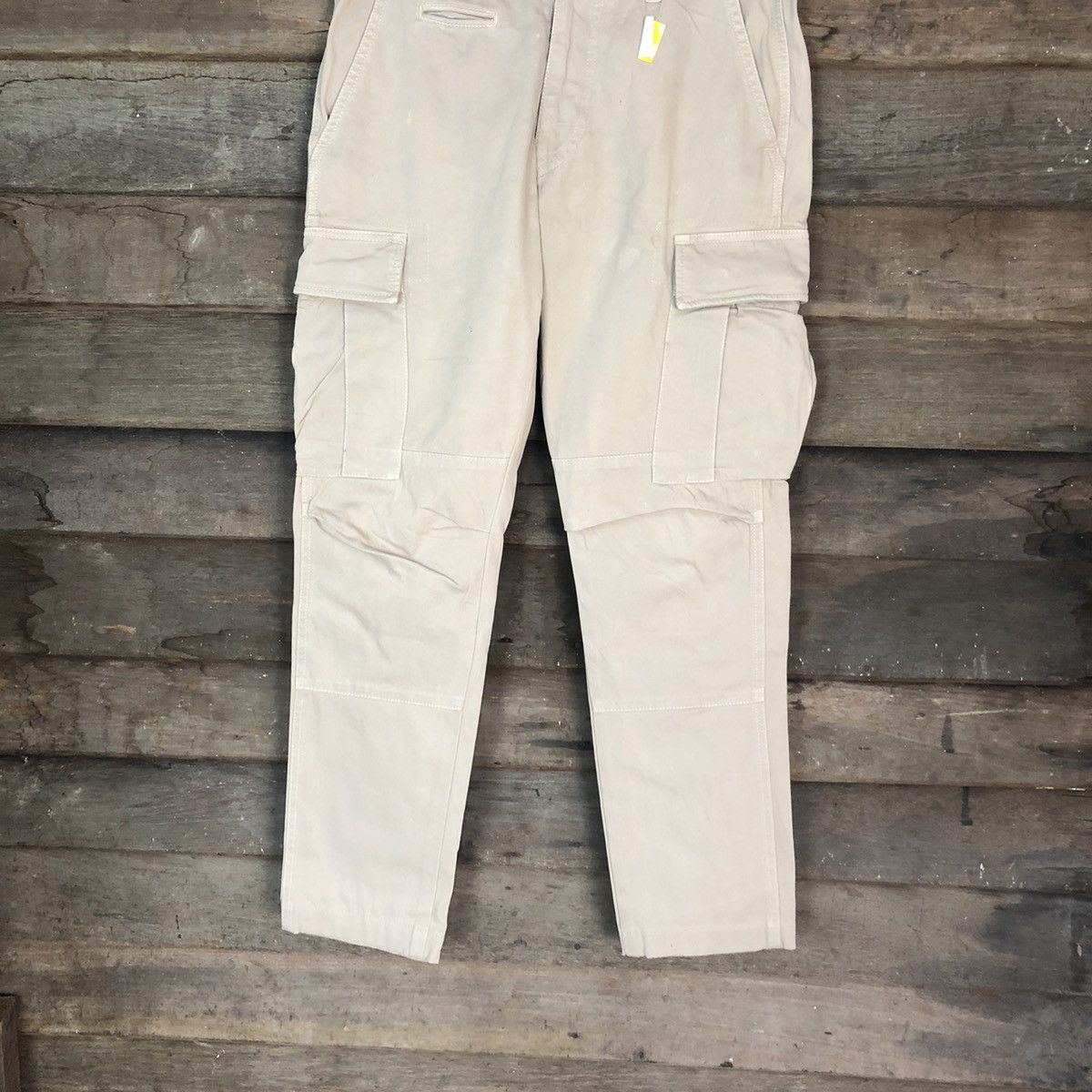 East Harbour Surplus DLL East Harbour Surplus Cream Cargo Multipocket Pants #1363 Size US 30 / EU 46 - 3 Thumbnail