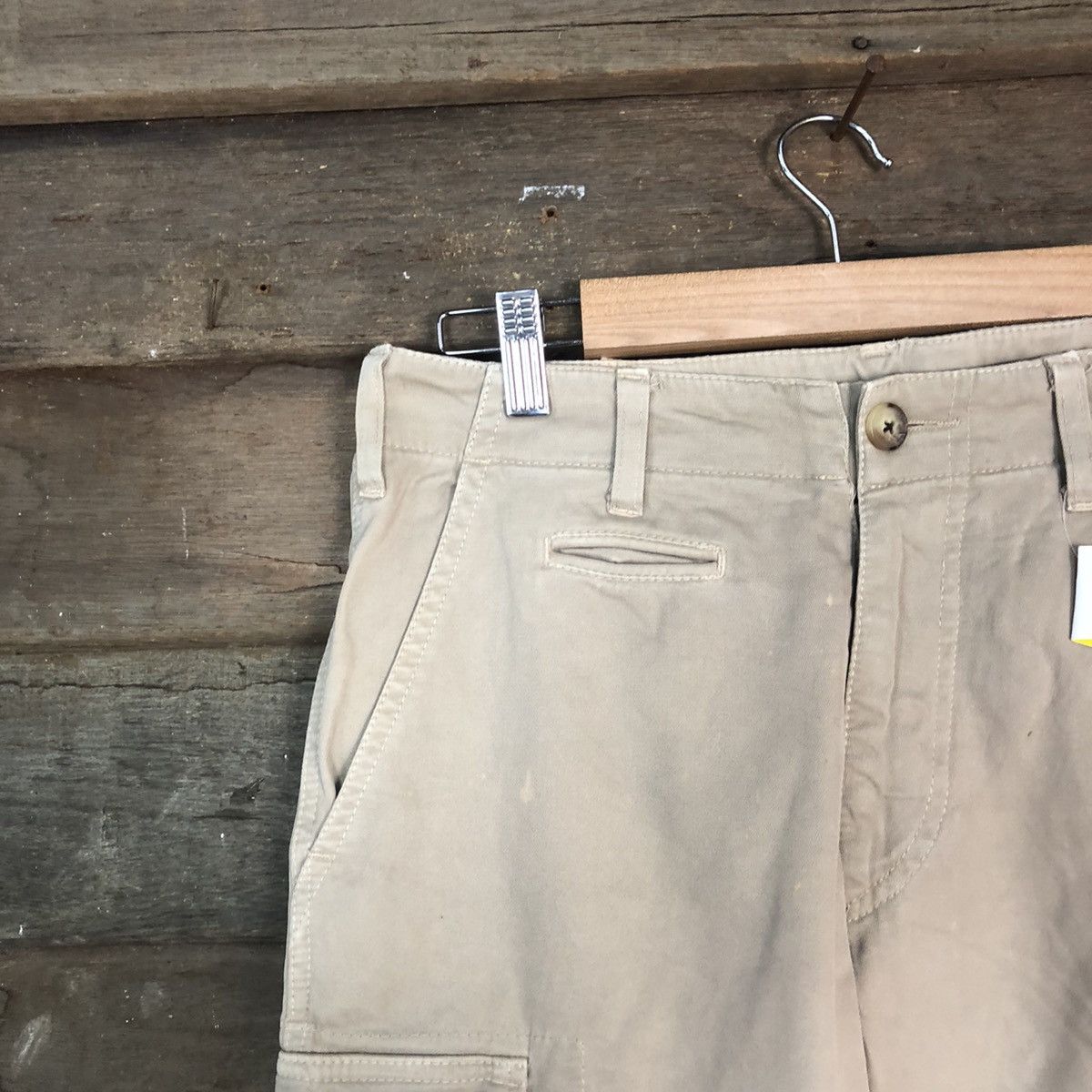 East Harbour Surplus DLL East Harbour Surplus Cream Cargo Multipocket Pants #1363 Size US 30 / EU 46 - 6 Thumbnail
