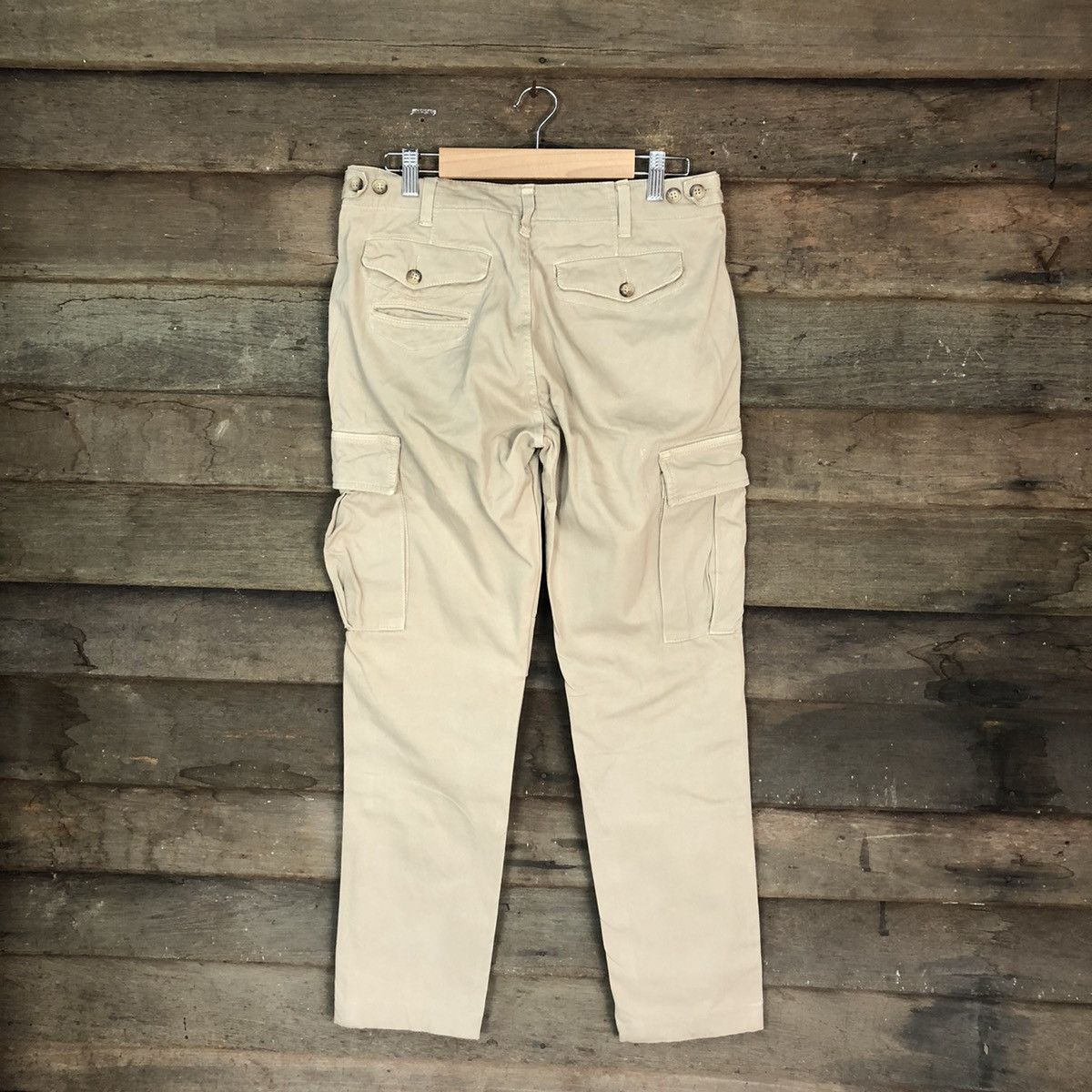East Harbour Surplus DLL East Harbour Surplus Cream Cargo Multipocket Pants #1363 Size US 30 / EU 46 - 9 Thumbnail