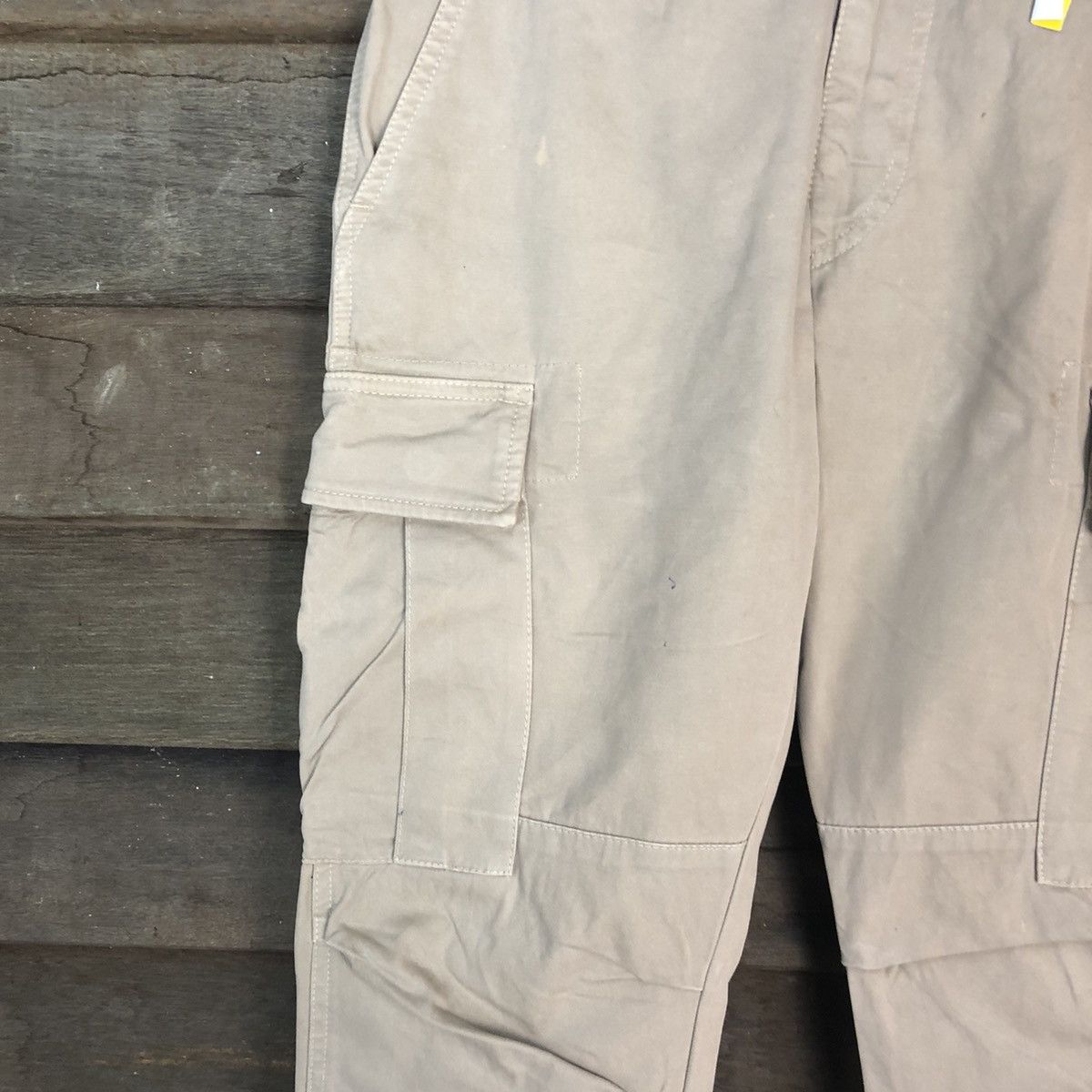 East Harbour Surplus DLL East Harbour Surplus Cream Cargo Multipocket Pants #1363 Size US 30 / EU 46 - 4 Thumbnail