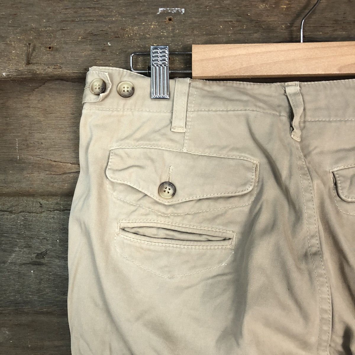 East Harbour Surplus DLL East Harbour Surplus Cream Cargo Multipocket Pants #1363 Size US 30 / EU 46 - 12 Thumbnail